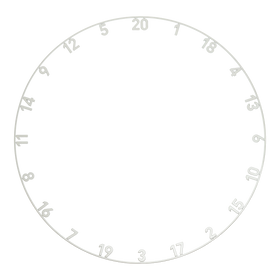 Precise 180 OnePiece Lasercut Zahlenring