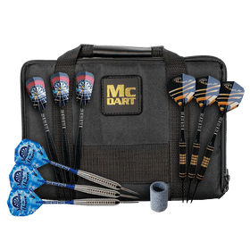 Bolsa McDart Master con 9 dardos de acero y accesorios