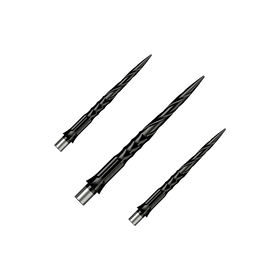 Caliburn System Steeldartspitzen - Spiro - No Lip - Black