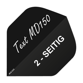 10 Satz Bedruckte Flights 2-Seitig - Wunschtext - MD150 Standard