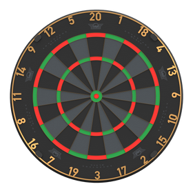 Bulls NL Advantage Black-Edition Steeldartboard