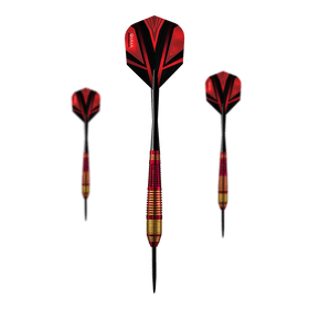 Harrows Vivid Brass Red Steeldarts