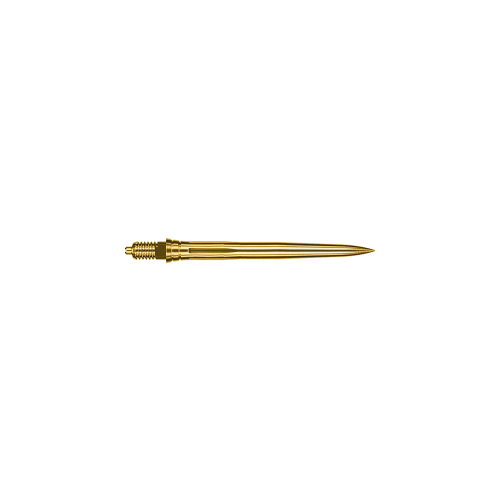 Puntas de dardo Caliburn EZ-EVO - Suaves - Doradas Abgebildet sind goldene Dartspitzen mit einer Länge von 28mm. Sie gehören wahrscheinlich zur Serie Caliburn EZ-EVO Smooth.
