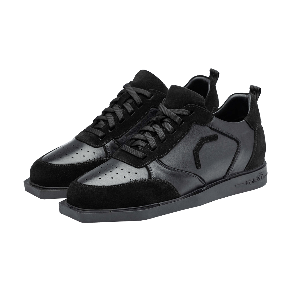 Zapatos de dardos de cuero Triple20 - Negro