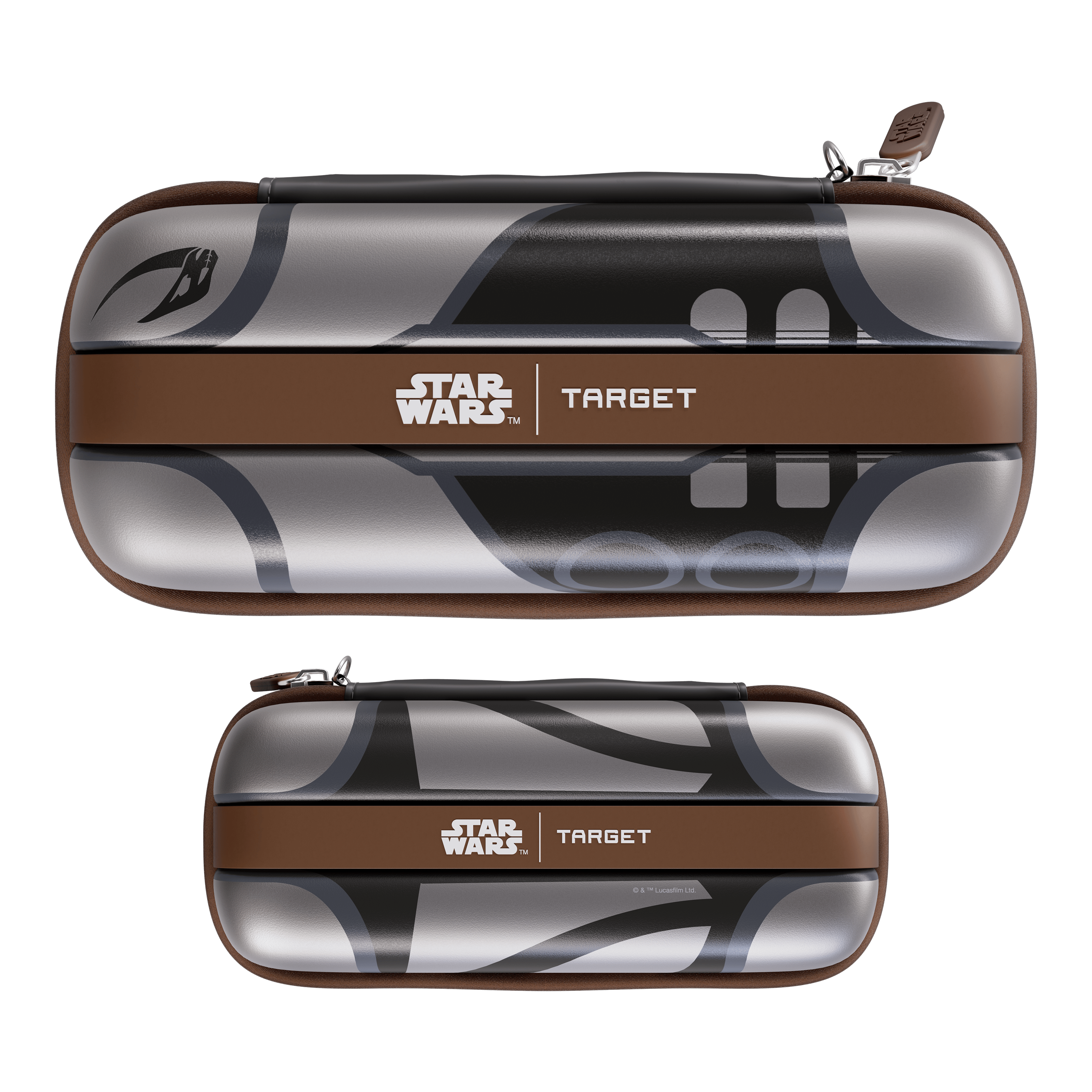 Pouzdro na šipky Target Star Wars Boa – Mandalorian Das Bild zeigt das Target Star Wars Boa Dartcase - Mandalorian. Es handelt sich um ein Dart-Etui mit Mandalorian-Motiv aus der Star Wars Kollektion.