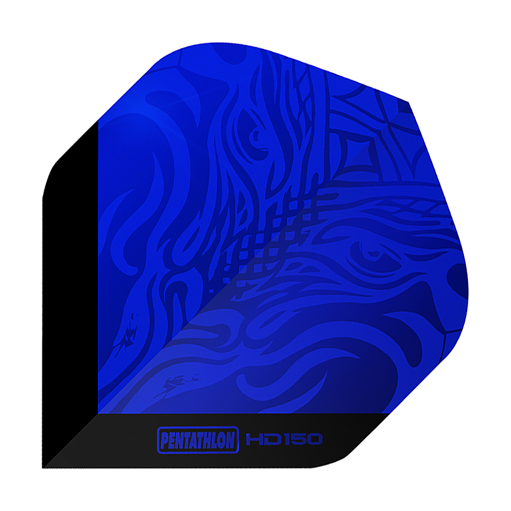 Ailettes standard Pentathlon HD150 bleu métallisé