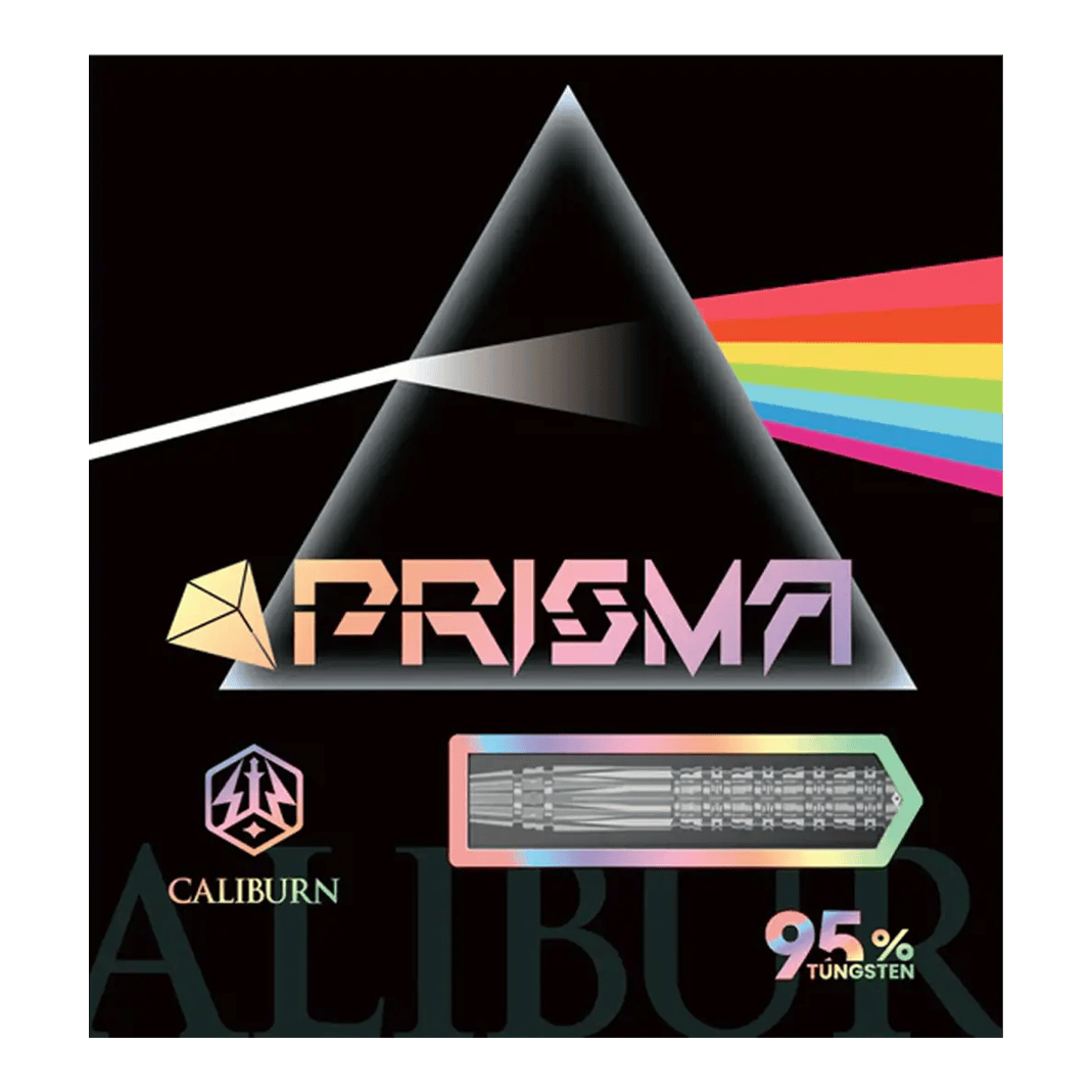 Dardos de acero Caliburn Prisma P2 - 20,5 g Abgebildet sind die Caliburn Prisma P2 Steeldarts mit 20,5g Gewicht. Die Darts sind für den Steeldart-Sport konzipiert.