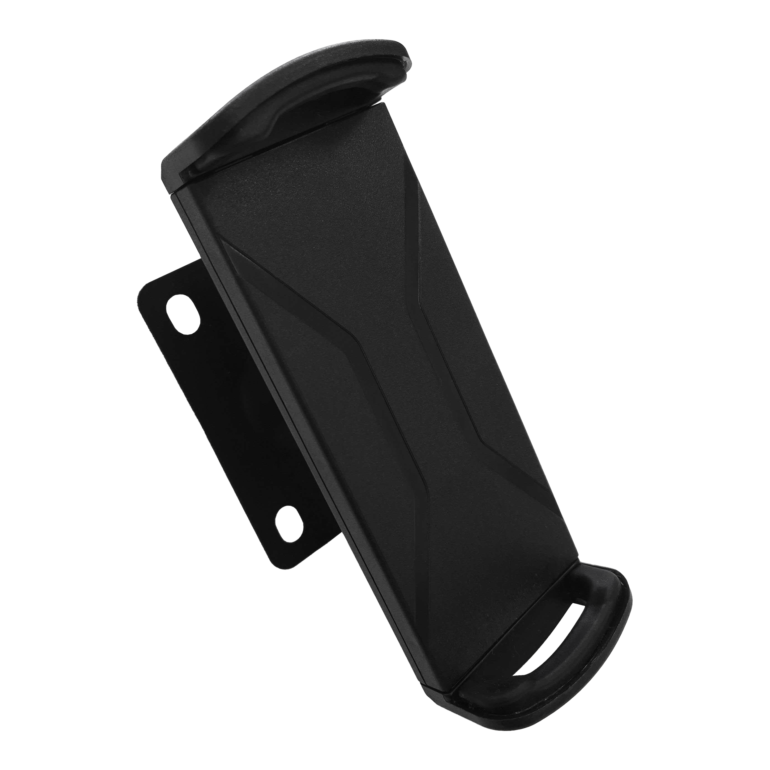 McDart TABSteady Tablet Wandhalterung Das Bild zeigt die McDart TABSteady Tablet Wandhalterung in schwarzer Farbe. Sie hat eine schlichte, stabile Form und eignet sich zur Befestigung eines Tablets an der Wand.