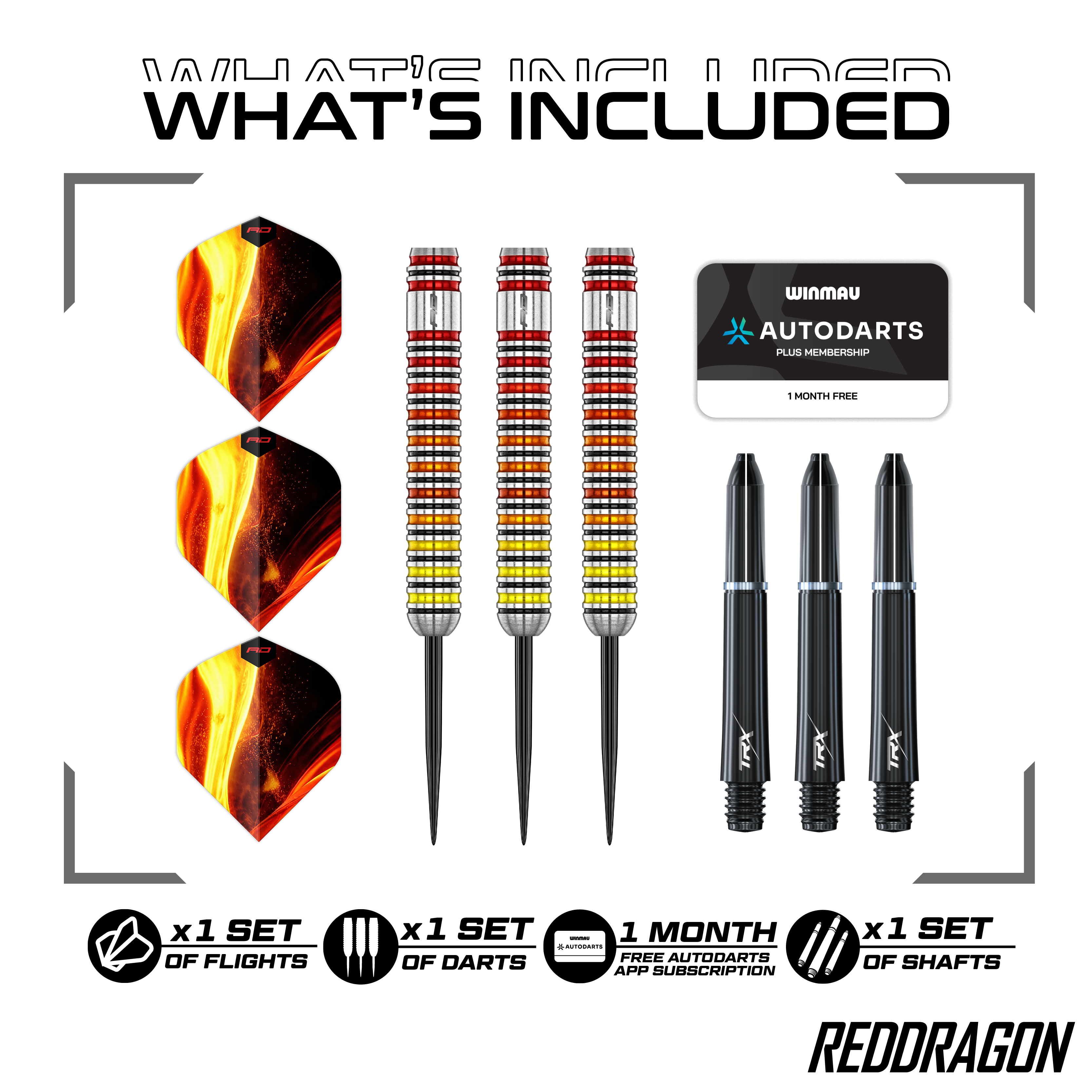 Red Dragon Furnace Steeldarts Dies ist ein Red Dragon Furnace Steeldart. Der Dartpfeil wird für Präzision und Stabilität beim Spielen verwendet.