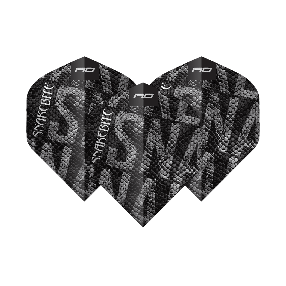 Red Dragon Pro Player Premium Peter Wright Black Mamba Premium No2 Standardní letky Das Bild zeigt ein Set der Red Dragon Pro Player Premium Peter Wright Black Mamba Premium No2 Standard Flights. Sie sind robust und perfekt für Dartfans.