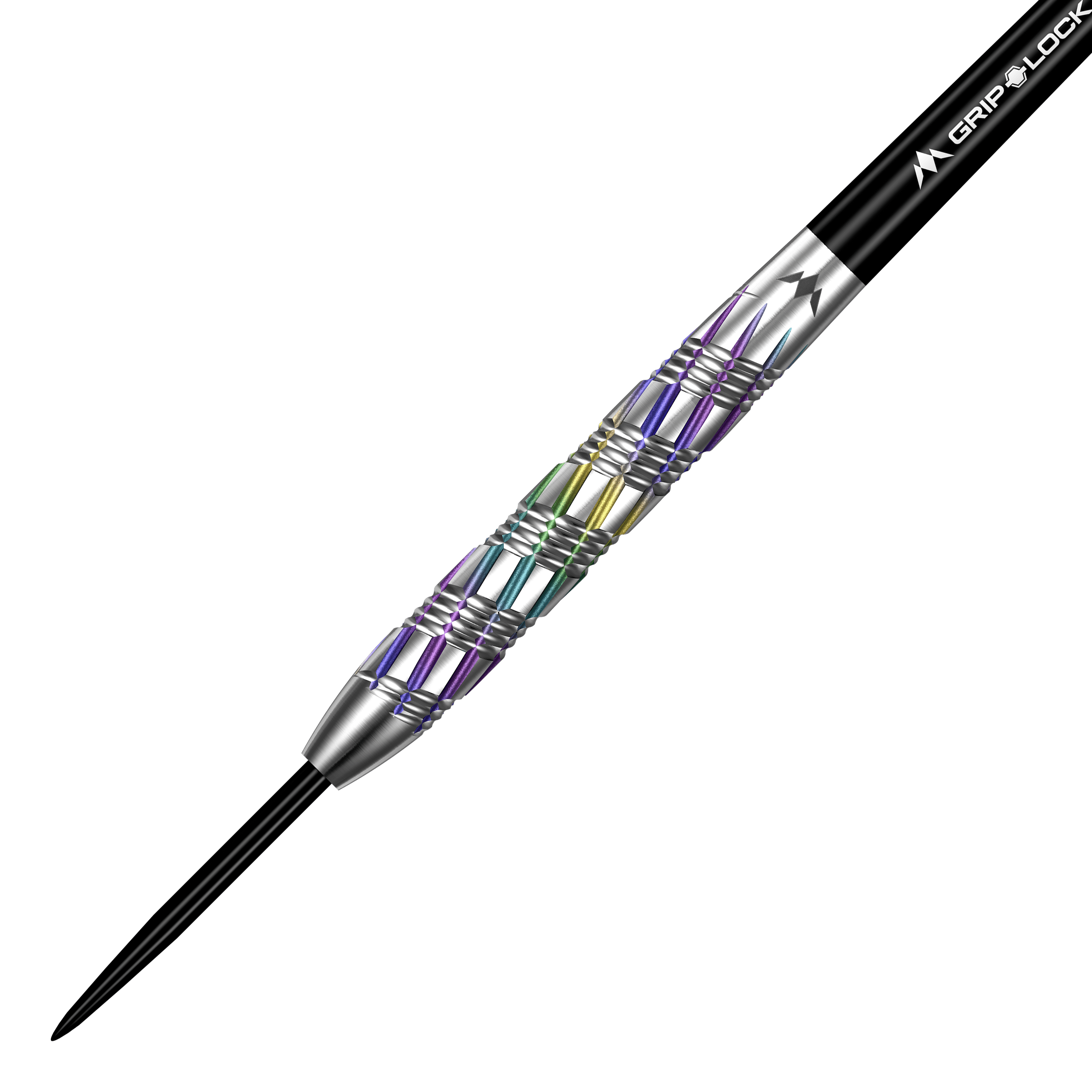 Mission Shuriken Steeldarts sind präzise gefertigte Steeldarts. Das Bild zeigt die spezielle Form und das Design dieses Pfeils.