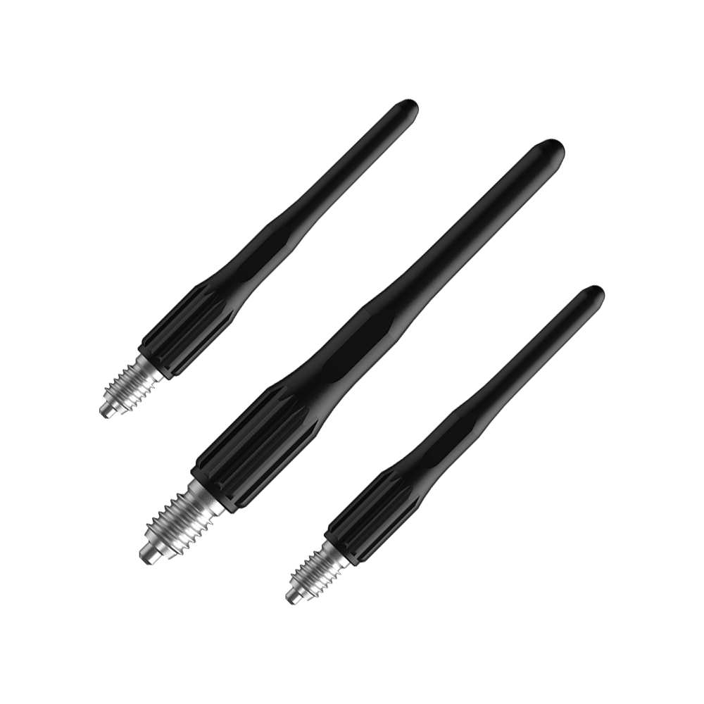 Pointes de fléchettes souples convertibles Bulls NL - Lot de 15 - Noires