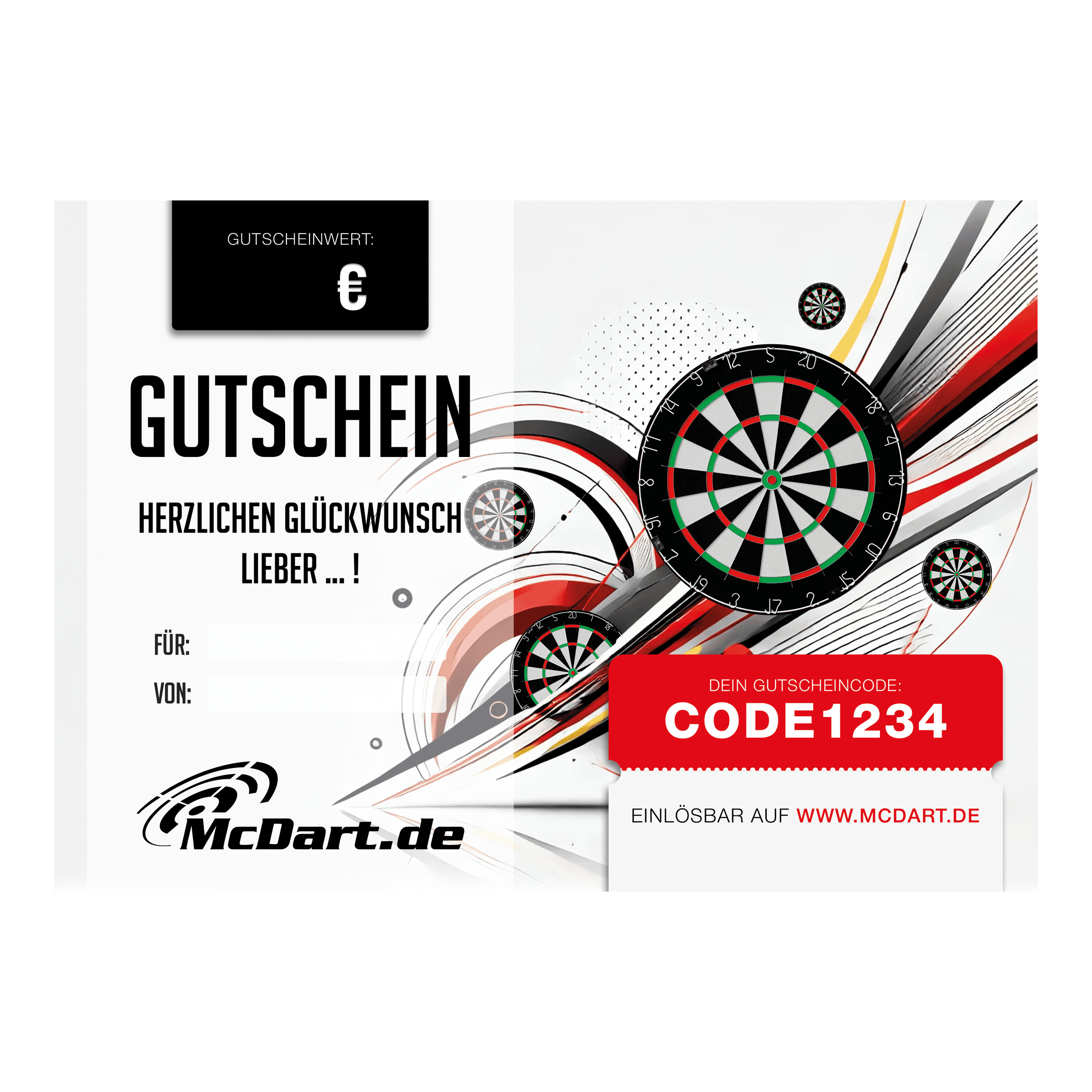 Gutschein - Dartboards