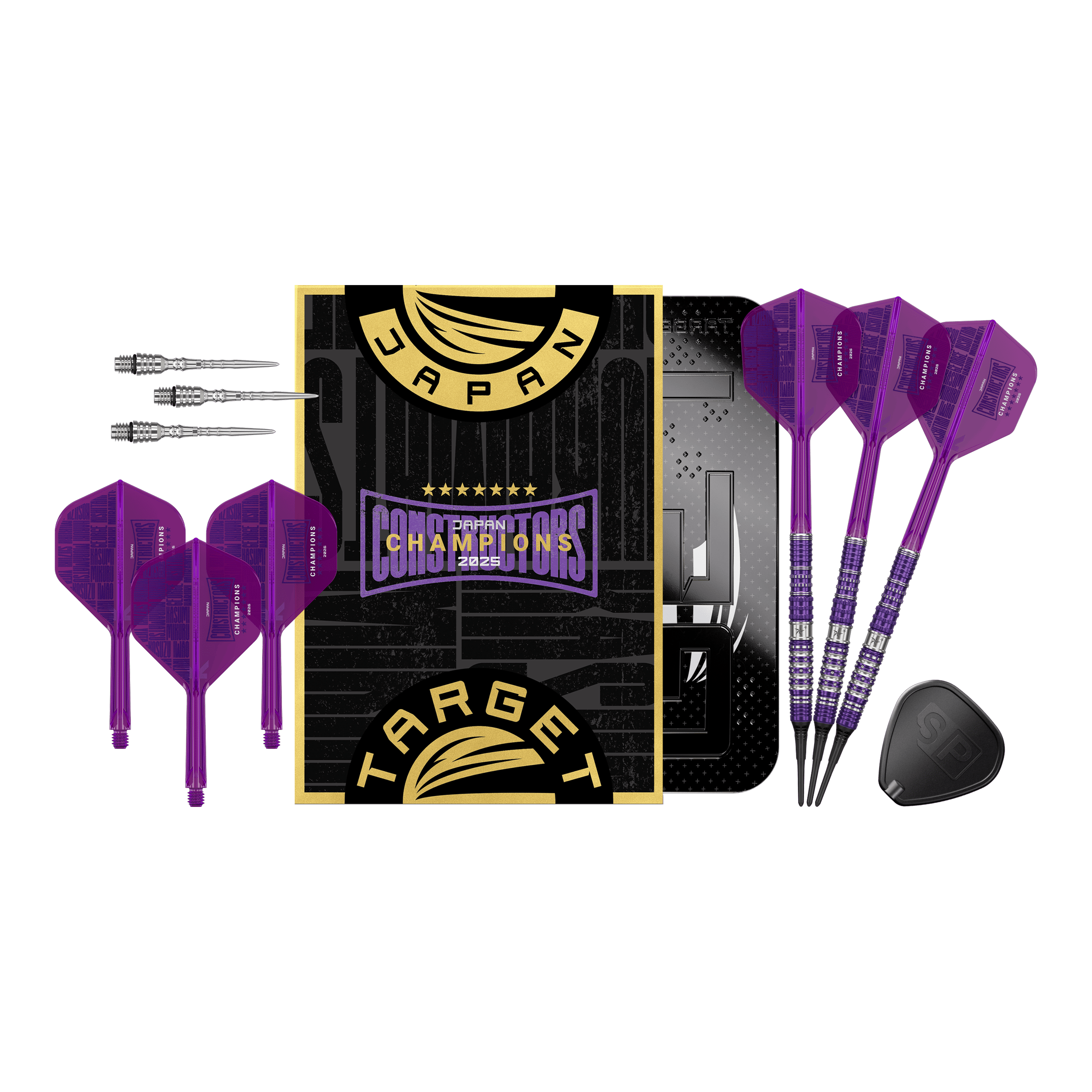 Šipky Target Japan Sirius GEN4 Constructors Champions Limited - 21g Target Japan Sirius GEN4 Constructors Champions Limited Darts, 21g Version. Das Produktfoto zeigt das gesamte Dart-Set.