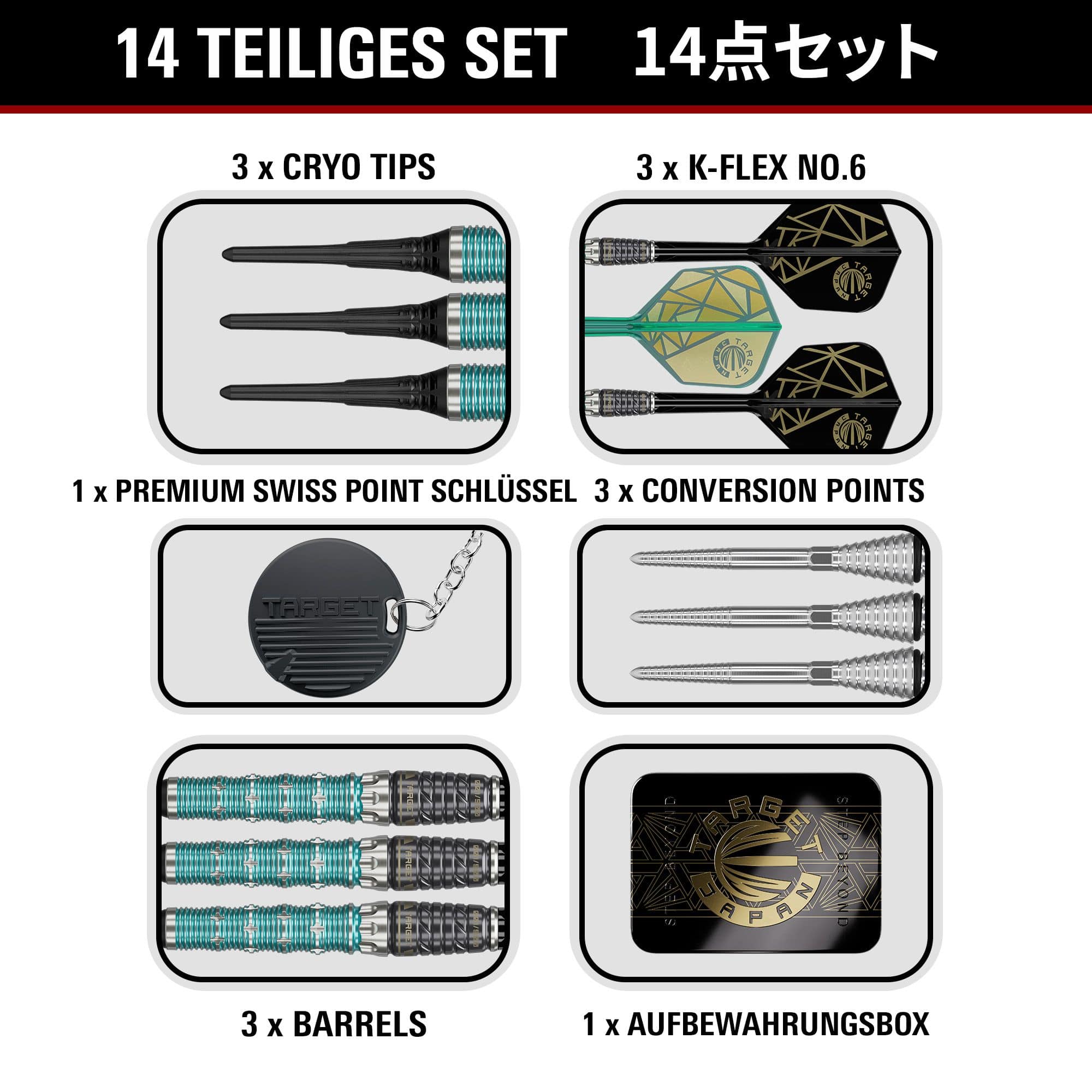 Target Japan The Rising Miracle Combination Édition Limitée Fléchettes en Mousse - 21,5 g Target Japan The Rising Miracle Combination Édition Limitée Fléchettes en Mousse - 21,5 g