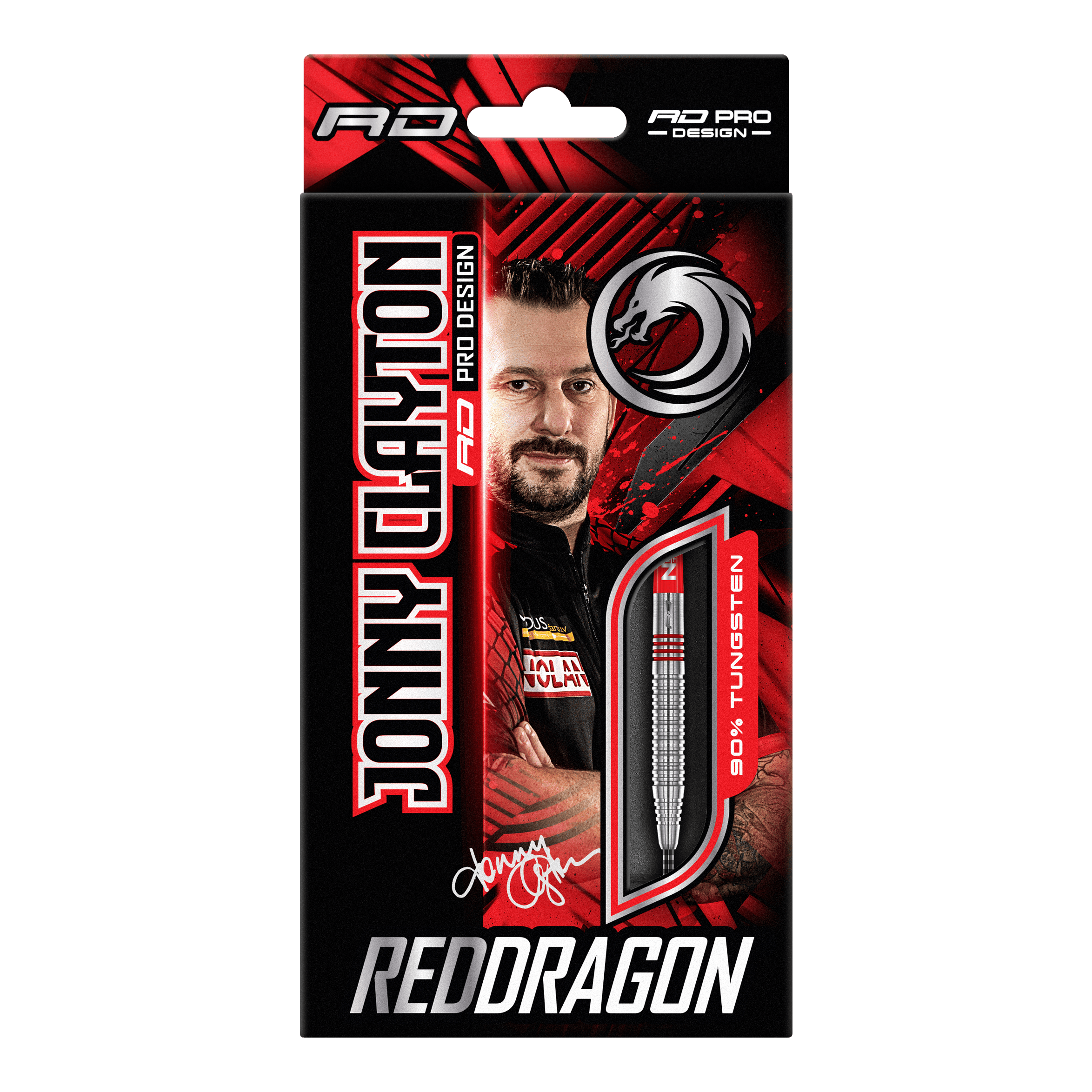 Red Dragon Jonny Clayton Original 2 fléchettes en acier Zu sehen sind die Red Dragon Jonny Clayton Original 2 Steeldarts. Diese Darts wurden speziell für Jonny Clayton entworfen.