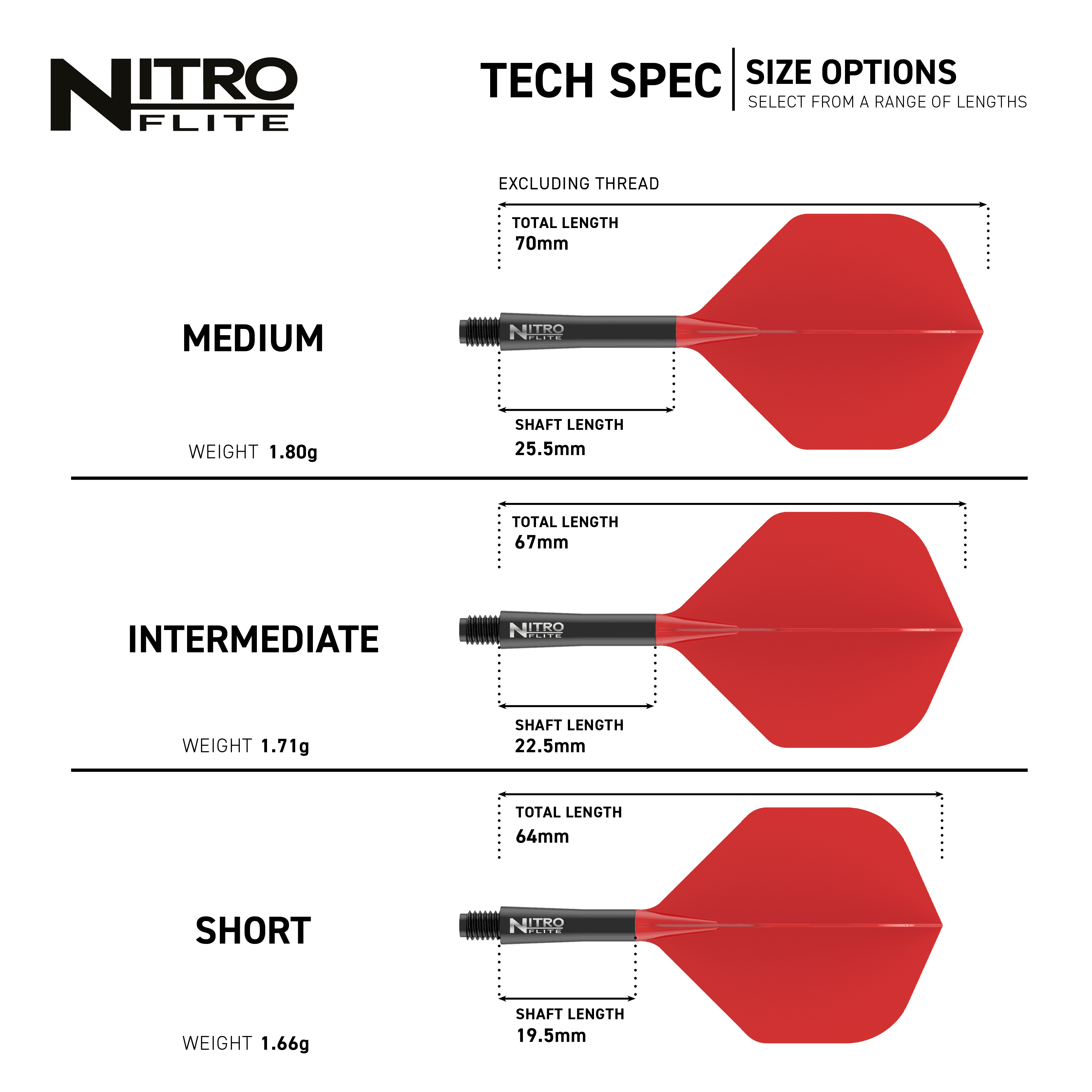 Red Dragon Nitroflite - Black Shaft Red No2 Flights Red Dragon Nitroflite - Black Shaft Red No2 Flights werden gezeigt. Es handelt sich um schwarze und rote Dart-Flights.