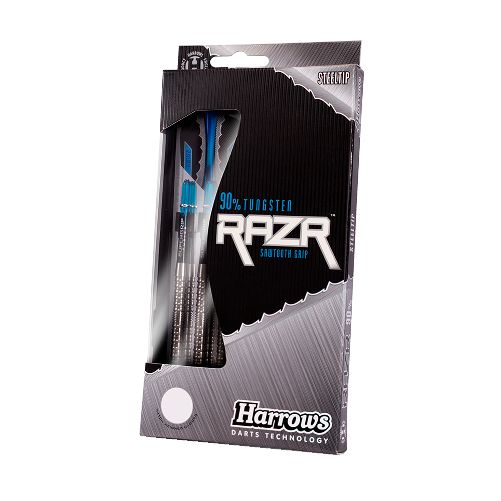 Freccette parallele RAZR di Harrow in acciaio al tungsteno al 90%.