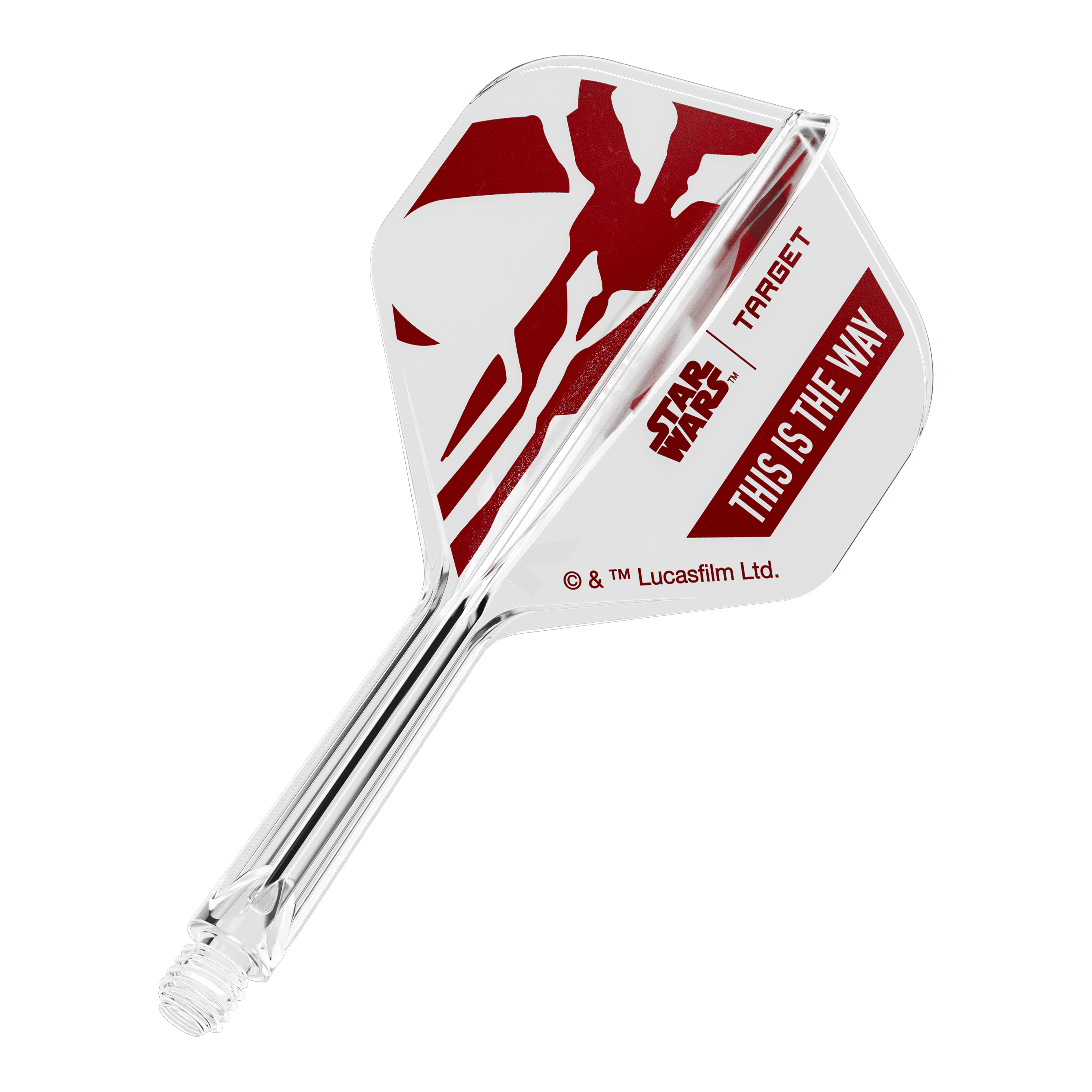 Target Star Wars K-Flex-Set Mandalorian No2 Standard Flights Abgebildet ist das Produkt mit dem Dateinamen 410621_Target_StarWars_K-Flex_ThisIsTheWay_No2_Standard_Flights_26mm_1b. Das Produkt steht im Zusammenhang mit Star Wars und der Phrase 'This is the Way'.