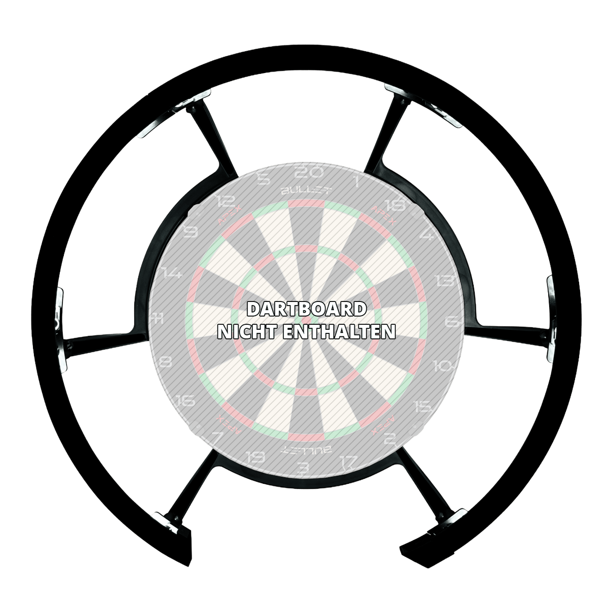 Osvětlovací systém Bullet Radion 300 Auf dem Bild ist das Bullet Radion 300 Beleuchtungs-System zu erkennen. Es sorgt für optimale Lichtverhältnisse beim Dartspiel.