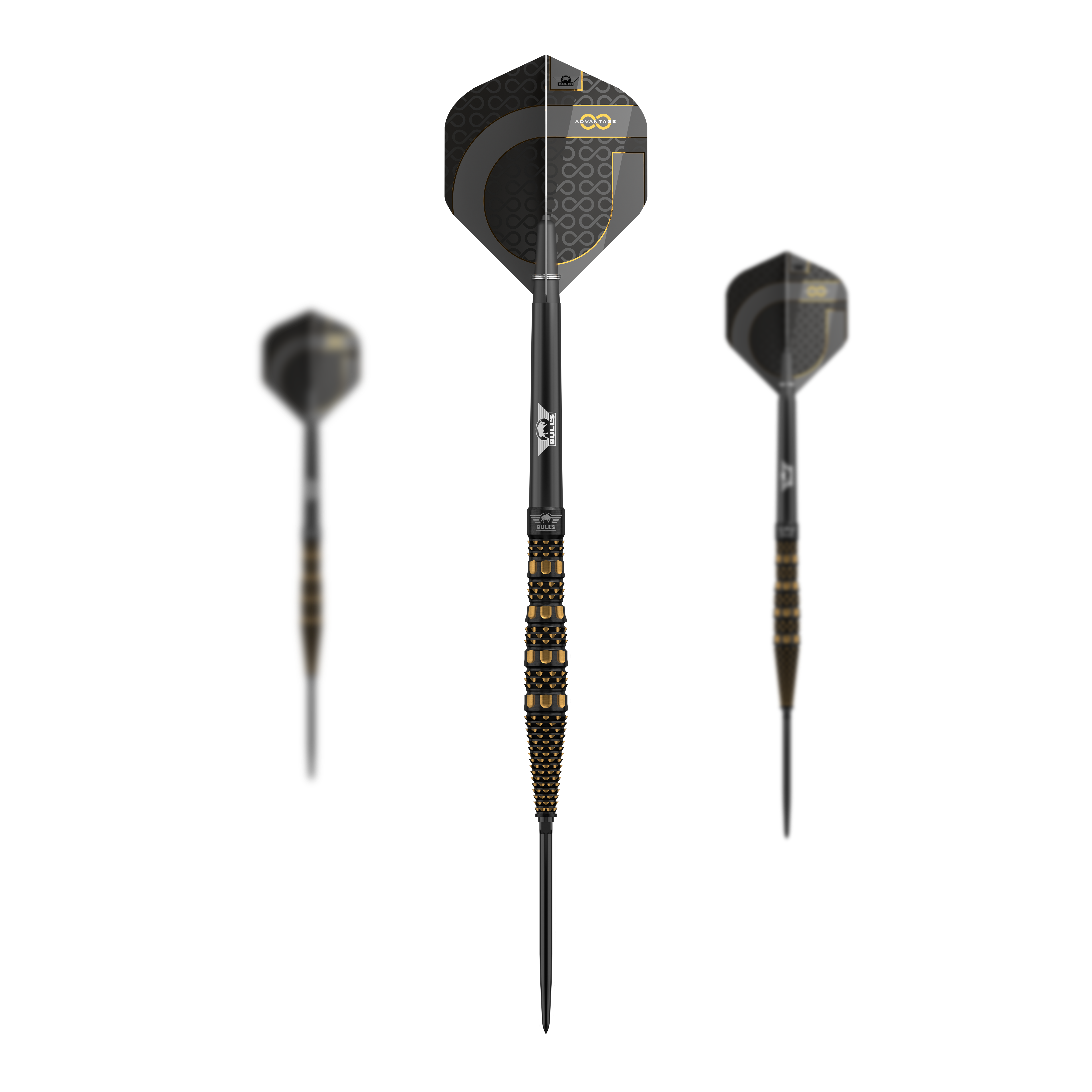 Šipky Bulls NL Advantage 95 Slope Convertible Point Steel Darts Zu sehen ist ein Set Bulls NL Advantage 95 Slope Convertible Point Steeldarts. Das Set ist vollständig dargestellt.