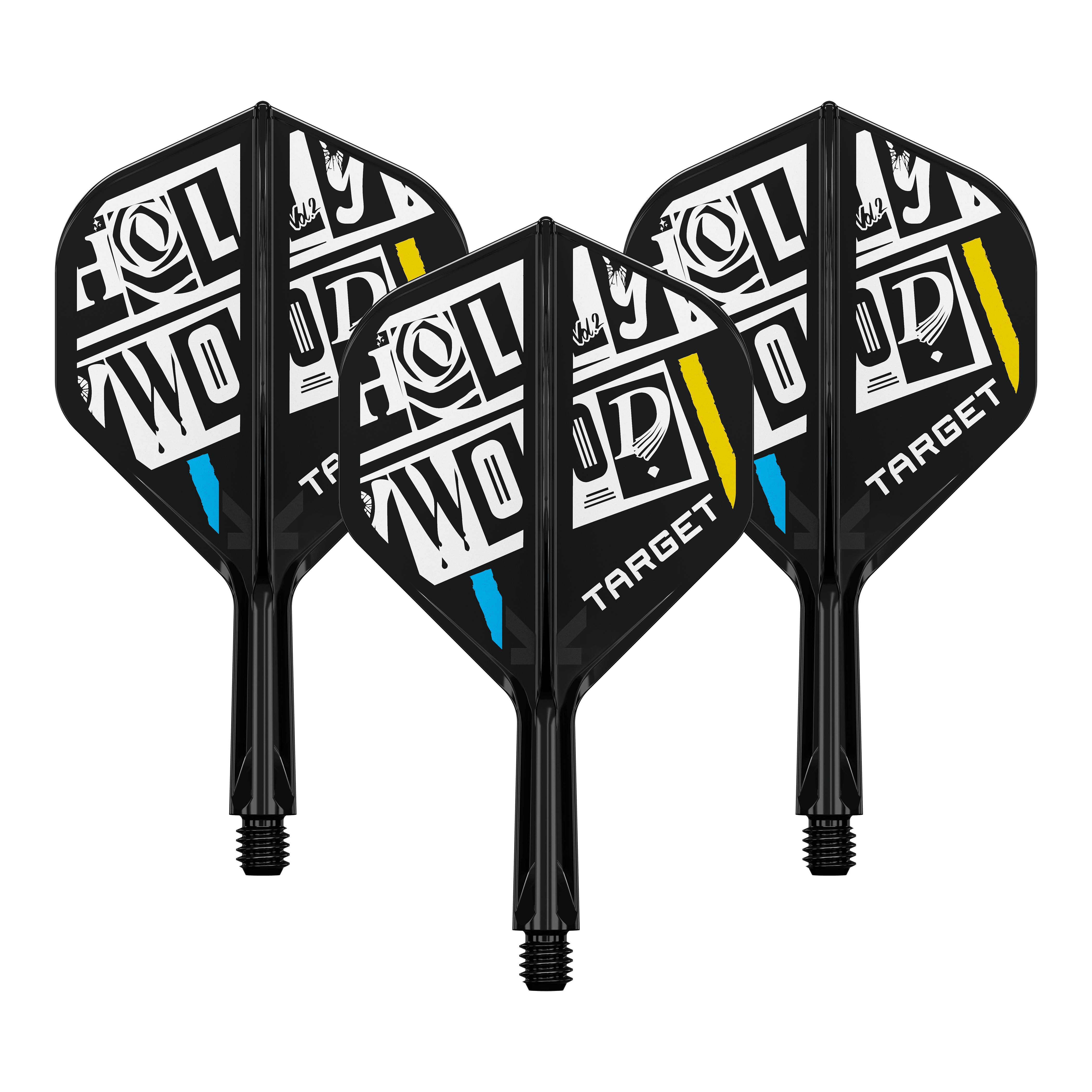Systém standardní letové hřídele Target K-Flex Chris Dobey No2 Zu sehen ist ein Dart-Flight Set mit der Bezeichnung 'Target K-Flex Chris Dobey No2 Standard Flights 19mm 1Set'. Das Produkt eignet sich für den Austausch an Dartpfeilen.