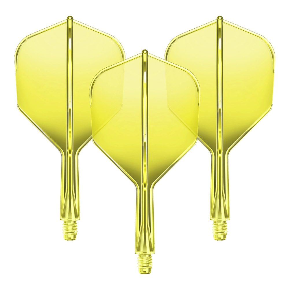 Systém letové hřídele GOAT A1R No6 - neonově žlutá Ein Flight-Shaft-System GOAT A1R No6 in Neon-Gelb mit 19mm Länge ist zu sehen. Das Set besteht aus Komponenten für Dartpfeile.