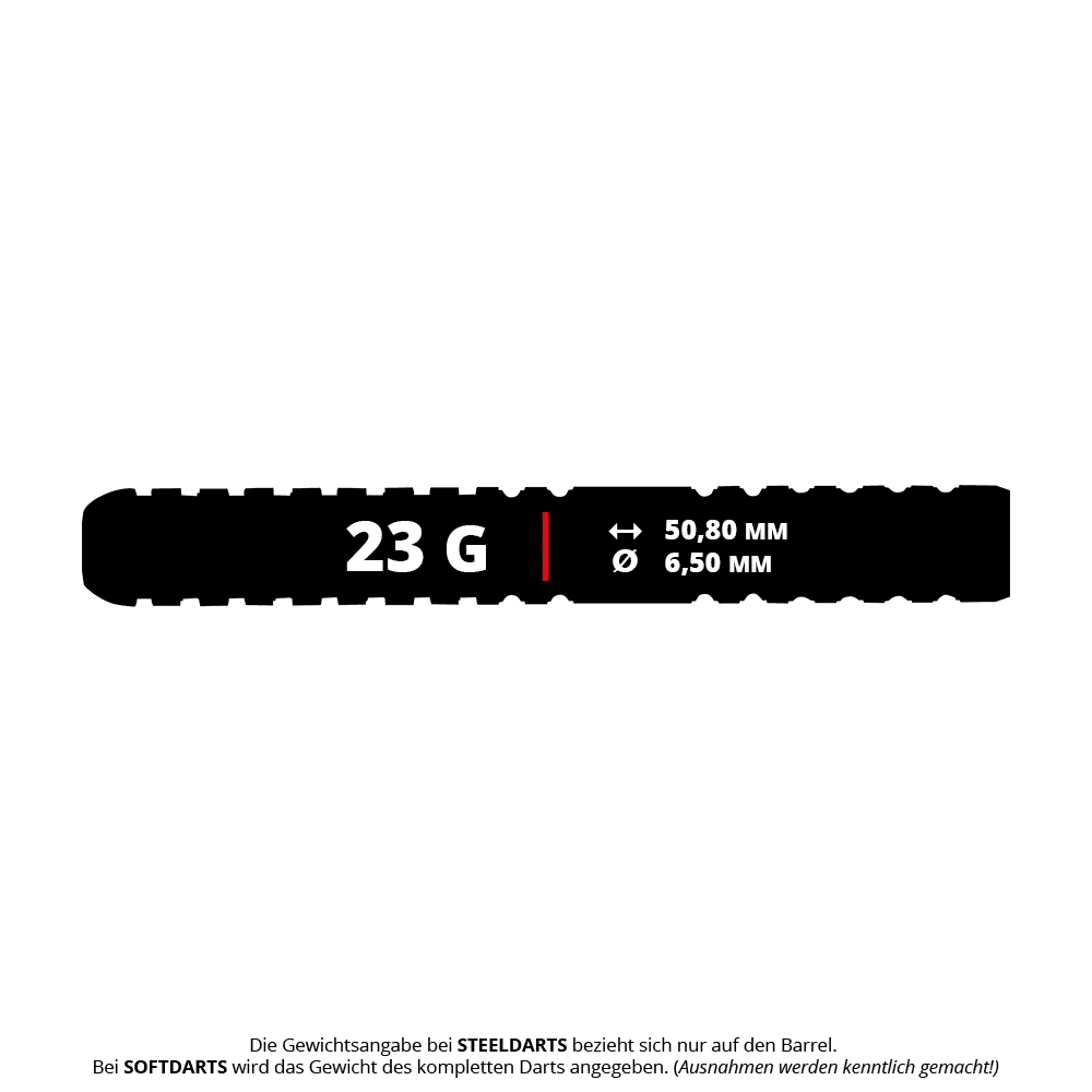 Unicorn Wraith Callan Rydz Steel Darts - 23g Gezeigt wird das Produkt Unicorn Wraith Callan Rydz Steeldarts - 23g. Die Steeldarts zeichnen sich durch ihr modernes Design aus.