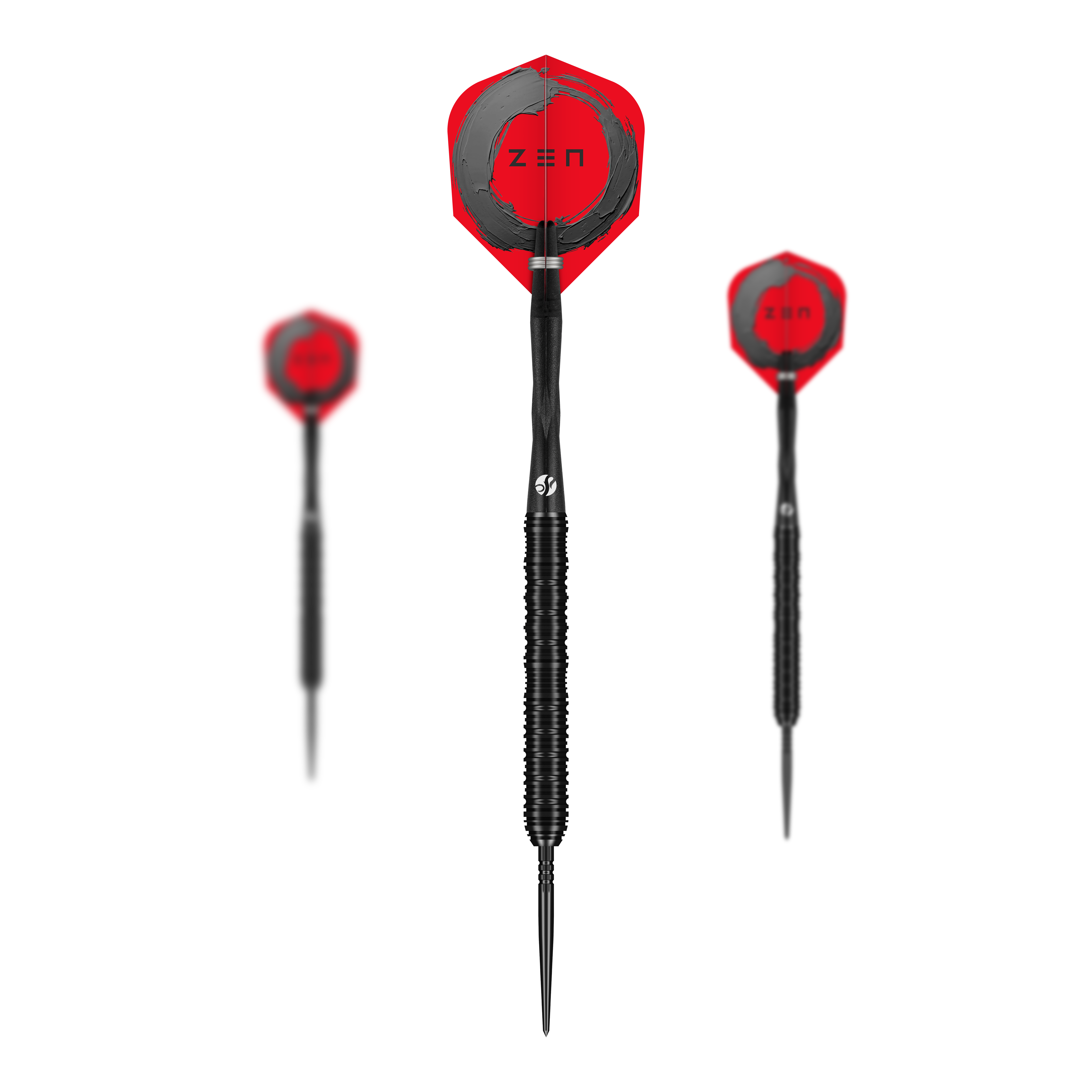 Fléchettes en acier Shot ZEN Straight Turbo Point - 23 g Zu sehen ist ein Set der Shot ZEN Straight Turbo Point Steeldarts in 23g. Dieses Darts-Set eignet sich perfekt für anspruchsvolle Dartspieler.