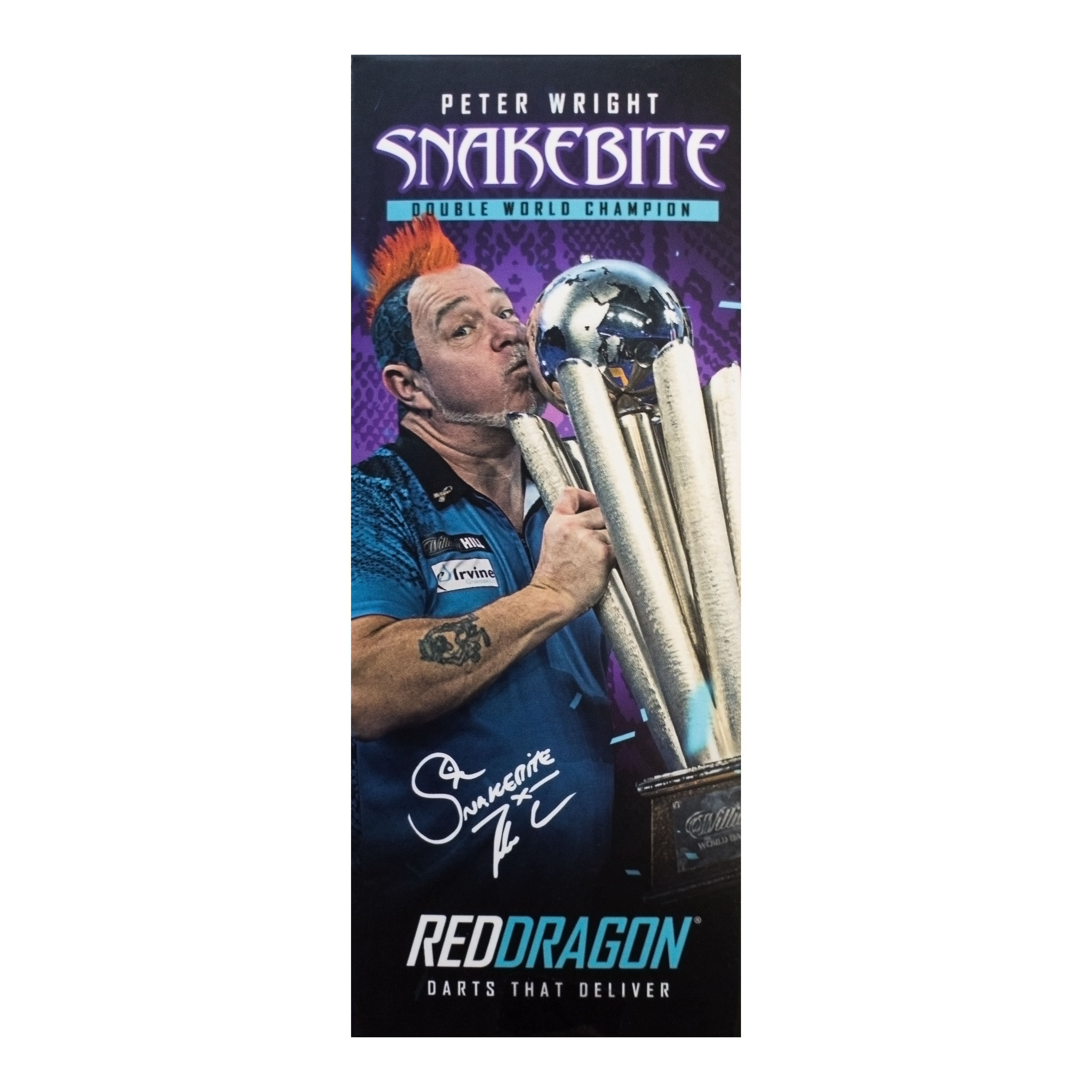 Red Dragon Peter Wright Campione del mondo Steeldarts in ottone - 21g
