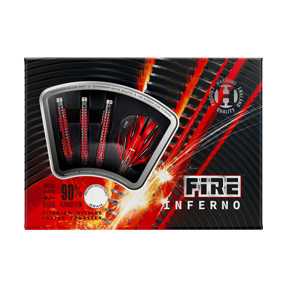Harrows Fire Inferno zachte darts