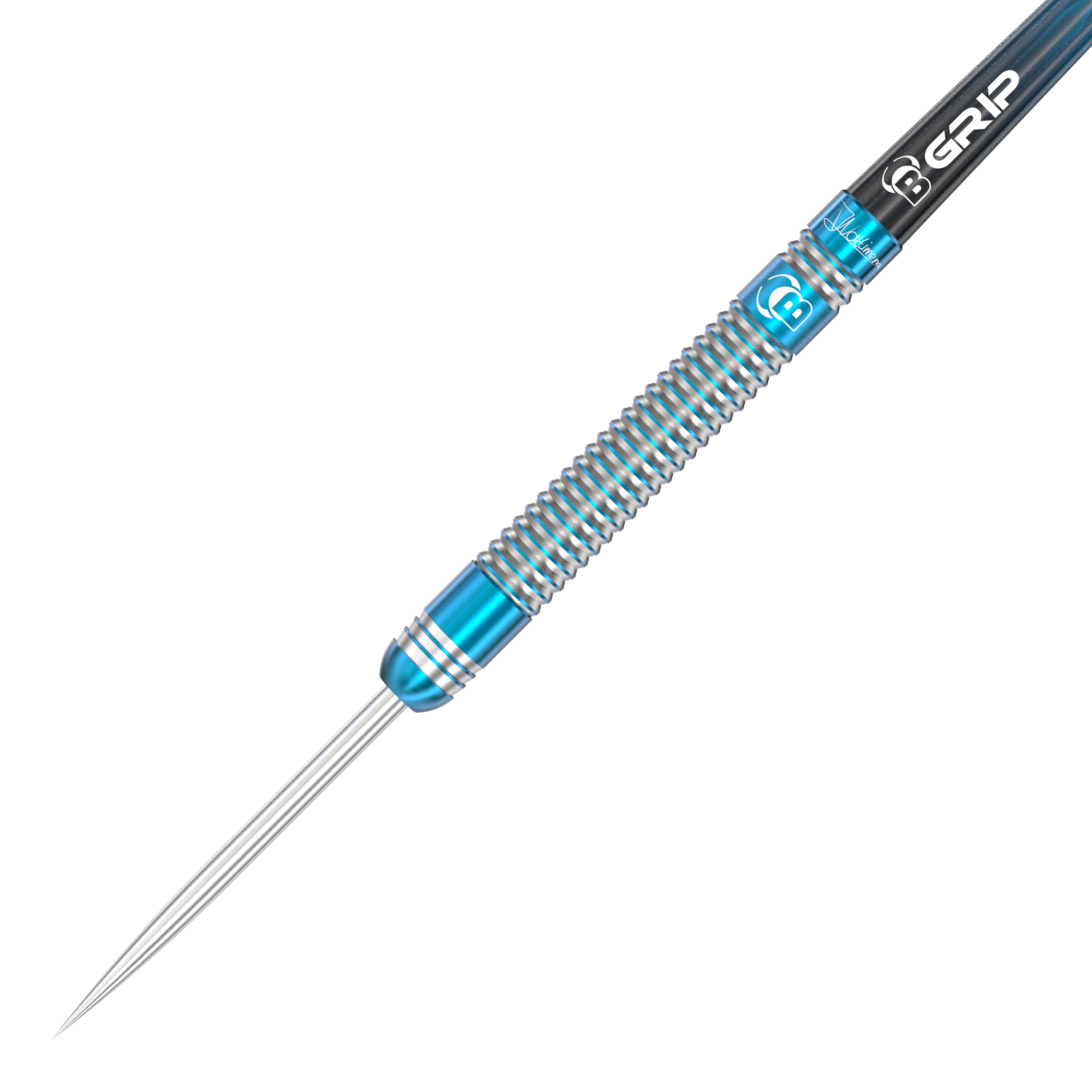 Bulls Jermaine Wattimena Generacja 3 stalowe lotki Der Bulls Jermaine Wattimena Generation 3 Steeldart hat ein silbernes Barrel mit blauen Akzenten. Der Dart besitzt feine Rillen für optimalen Grip und Präzision beim Wurf.