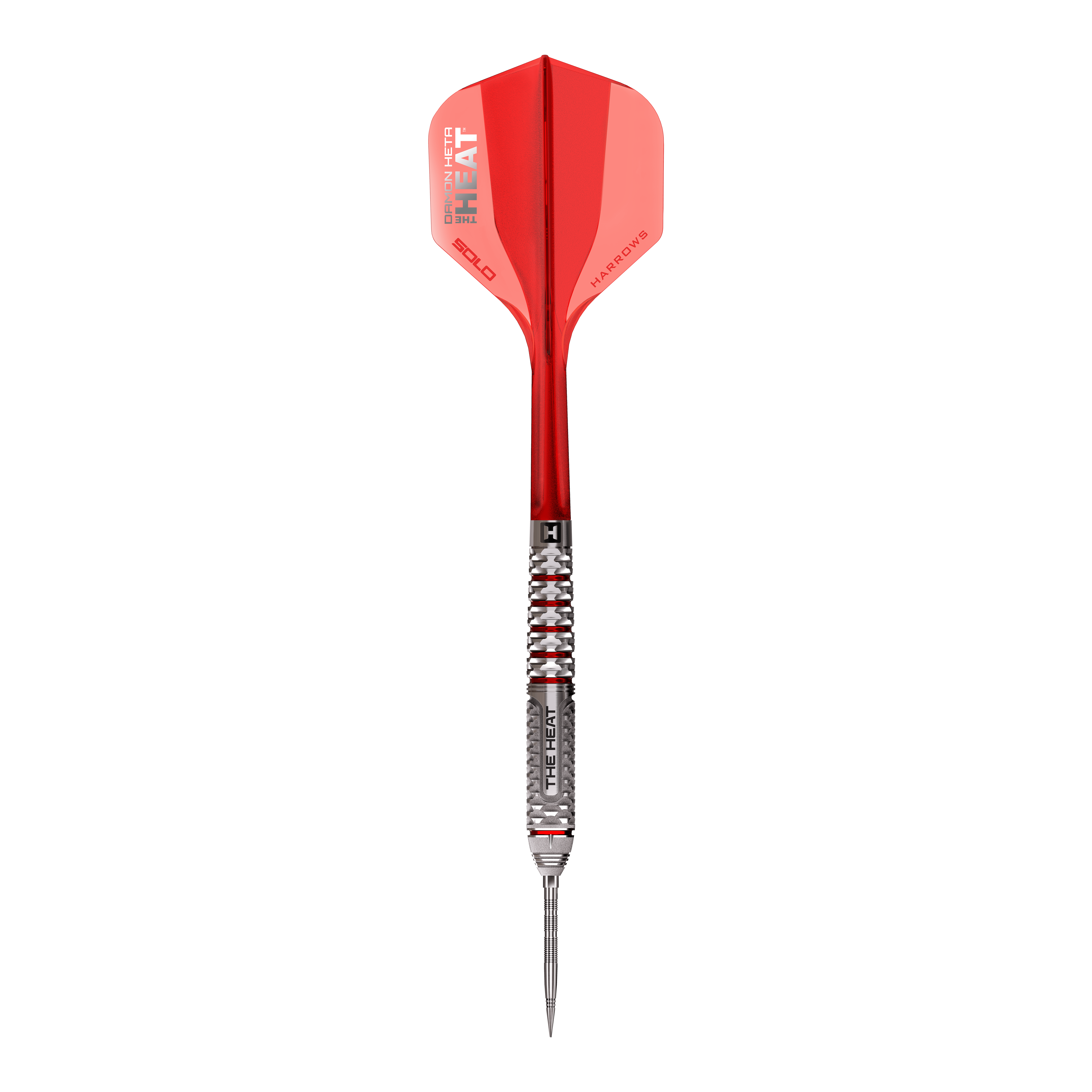 Harrows Damon Heta Geo Quick Point Steeldarts Ein einzelner Steeldart aus der Damon Heta GEO QuickPoint Serie. Das Design ist funktional und sportlich.