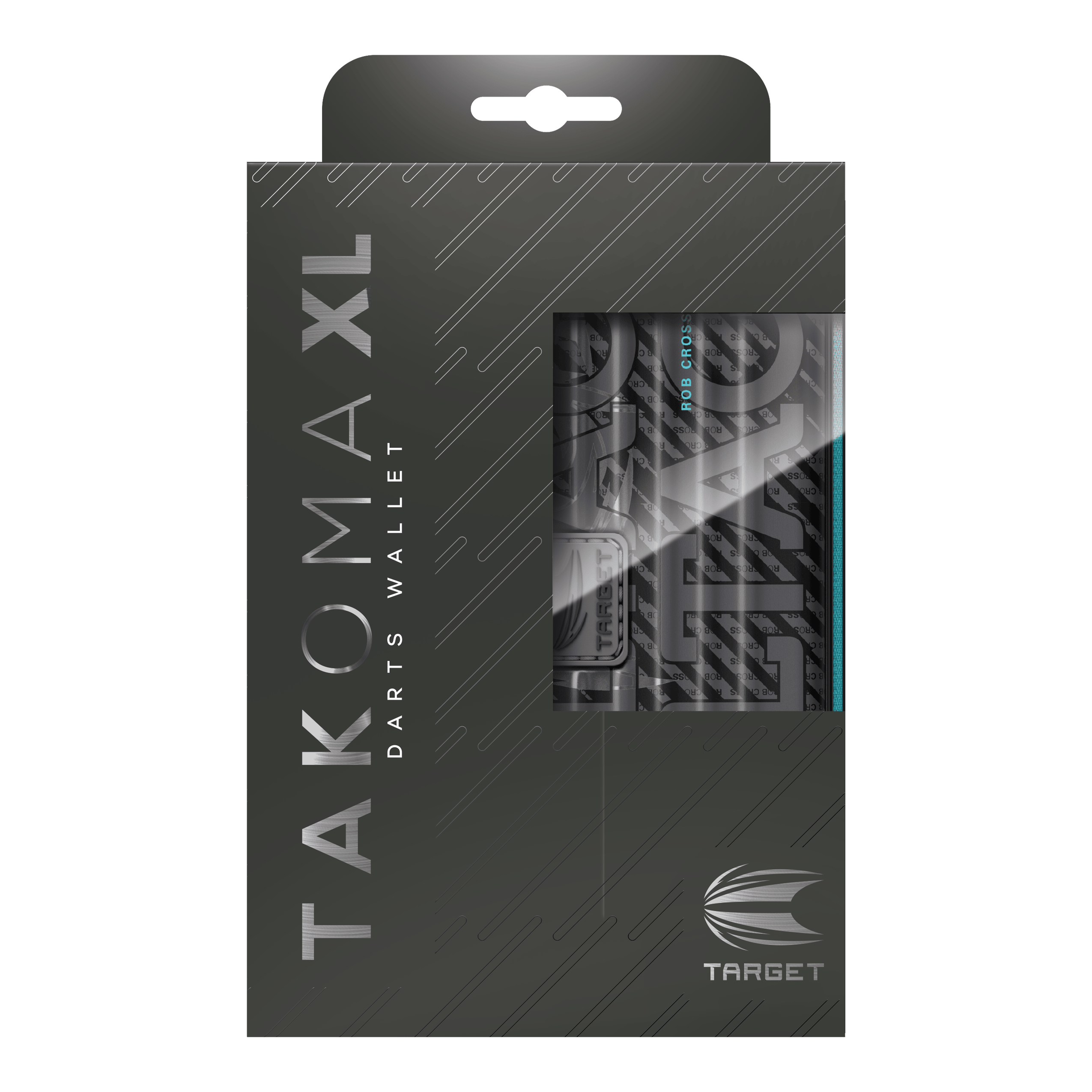 Das Foto zeigt das Takoma XL Ghost Series Rob Cross Dartcase. Es ist ein robustes Etui für Dartspieler.