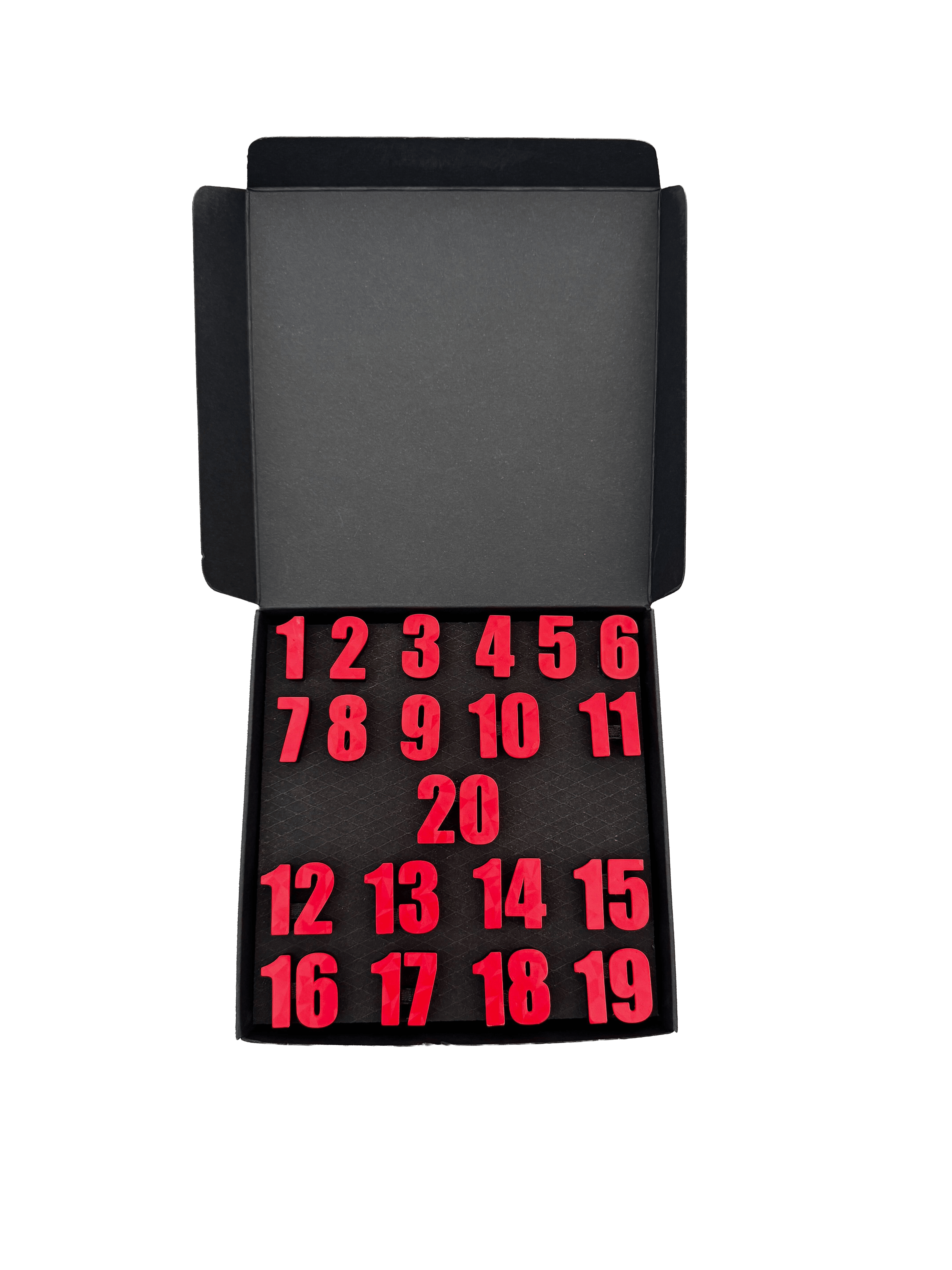McDart Dartboard Number Rings / Number Ring Classic Bild zeigt eine Classic-Box in Rot. Die Verpackung ist im klassischen Design gehalten.