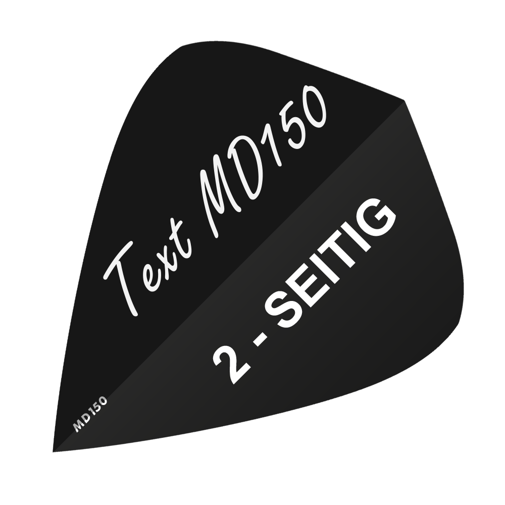 10 jeux d&#39;ailettes imprimées 2 faces - texte souhaité - cerf-volant MD150