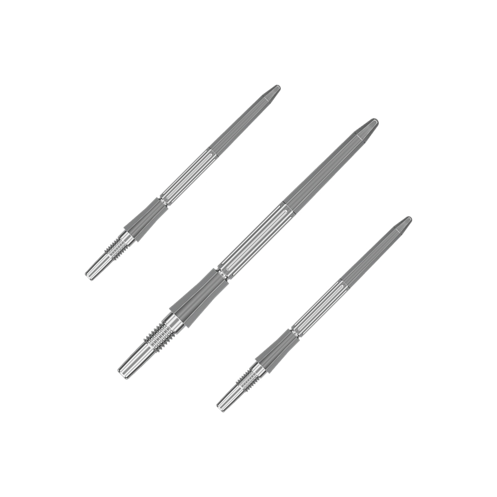 Groty do lotek Target Elysian Archetype 43 Swiss Point Steel – srebrne Auf dem Bild ist ein Set silberner Dartspitzen mit einer Länge von 35mm zu sehen. Die Dartspitzen passen zum Swiss Point System.