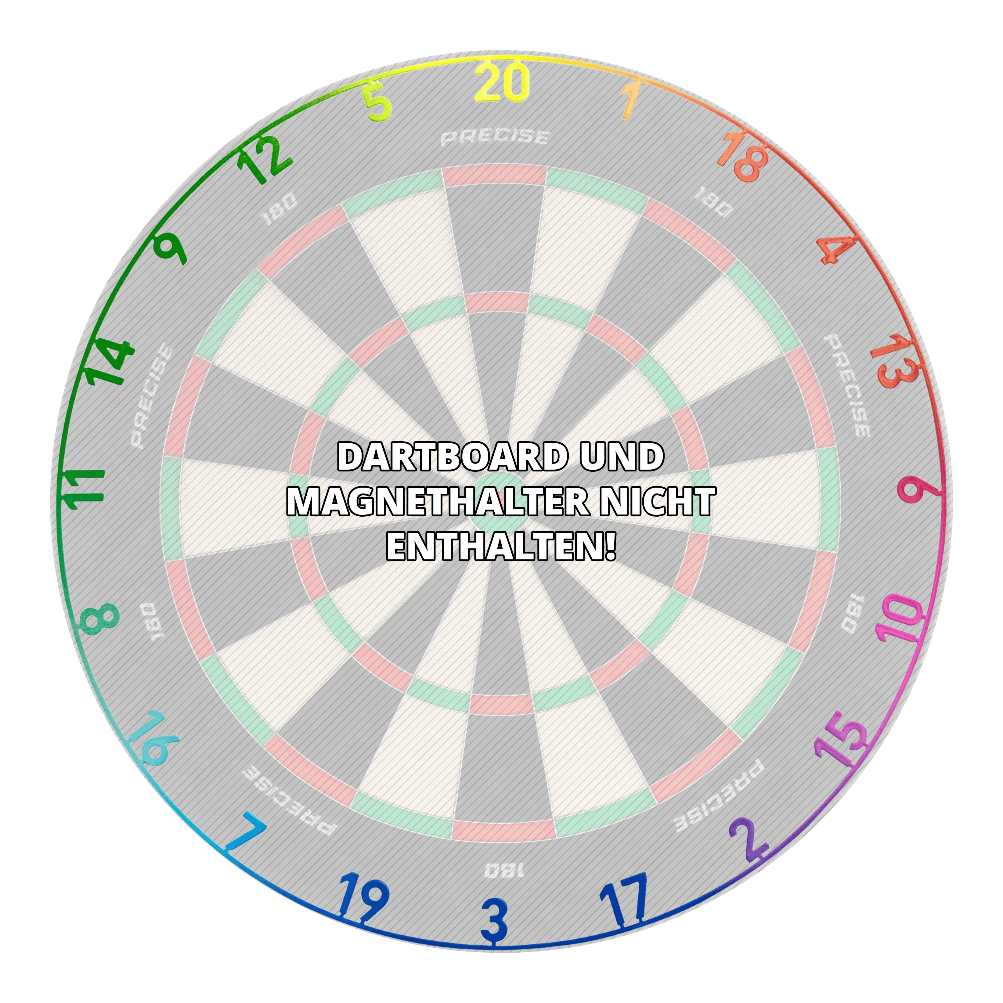 Precise 180 OnePiece Lasercut Number Ring Hier ist ein weiteres Bild eines Dart-Zubehörs. Dies ist ebenfalls ein OnePiece Lasercut Zahlenring Spectrum.