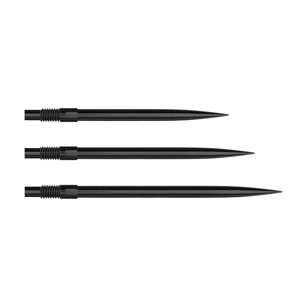 Puntas de dardos Harrows Quick Point - Negras Auf dem Bild sind die Harrows Quick Point Dartspitzen in Schwarz zu sehen. Diese Dartspitzen ermöglichen einen schnellen Austausch.