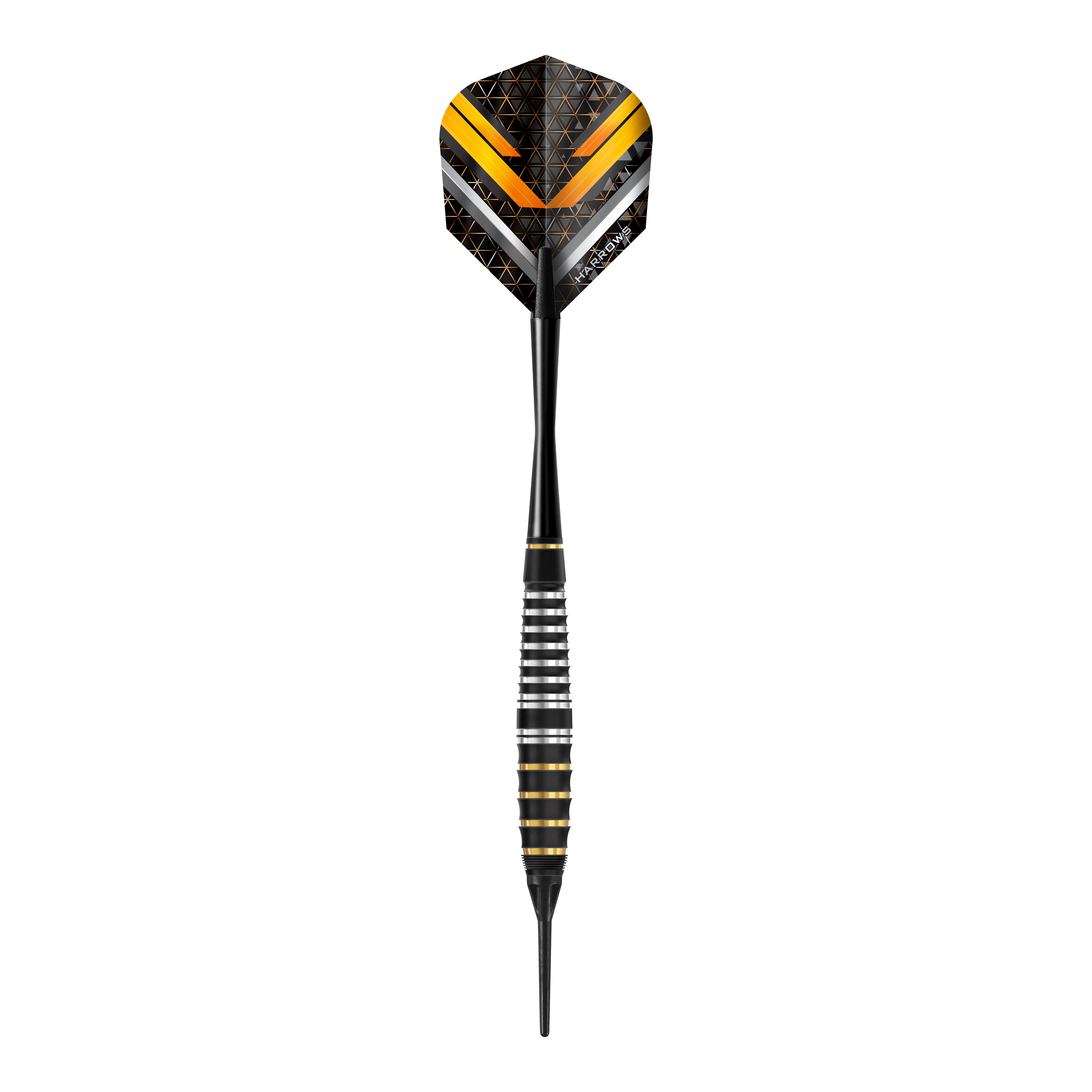 Freccette morbide Vulcan Harrows Das Bild zeigt die Harrows Vulcan Softdarts aus einer anderen Perspektive. Diese Darts sind speziell für das Softdart-Spiel entwickelt.