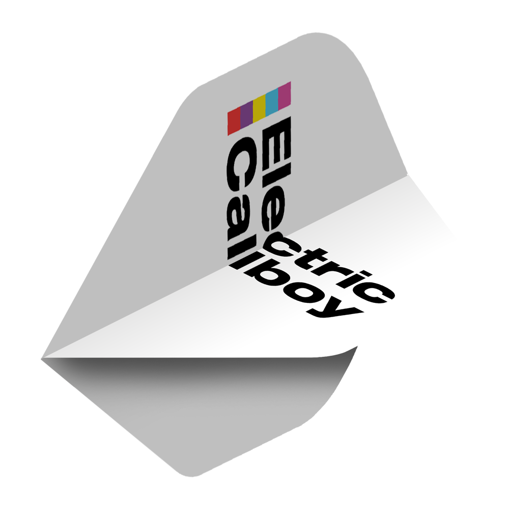 Auf dem Bild ist das Electric Callboy Tanzneid Flight Pack - 10 Sets zu sehen. Das Produkt ist in Weiß gehalten.