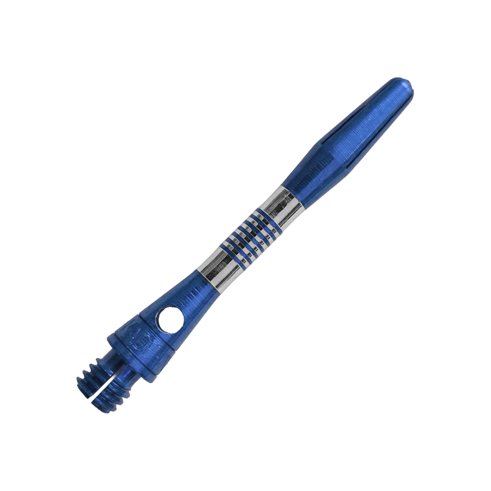 Bulls NL Cetra Aluminium Shafts - Blue Blauer Aluminium Dart Schaft mit 34mm Länge ist zu sehen. Ideal für individuelle Dartpfeile und Präzision beim Spiel.