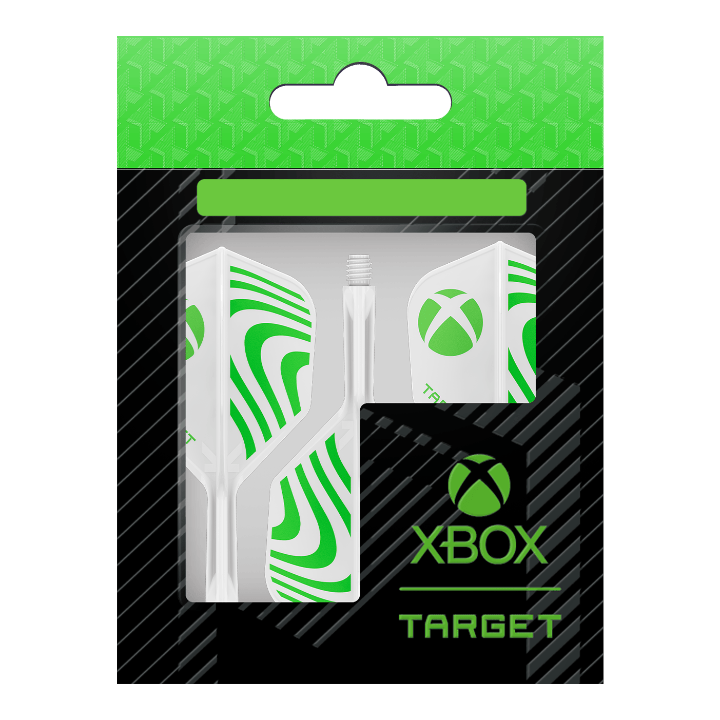 Target Xbox K-Flex No6 Flights - White Das Bild zeigt die Target Xbox K-Flex No6 Flights - Weiß. Die Flights sind weiß und eignen sich für verschiedene Dartpfeile.