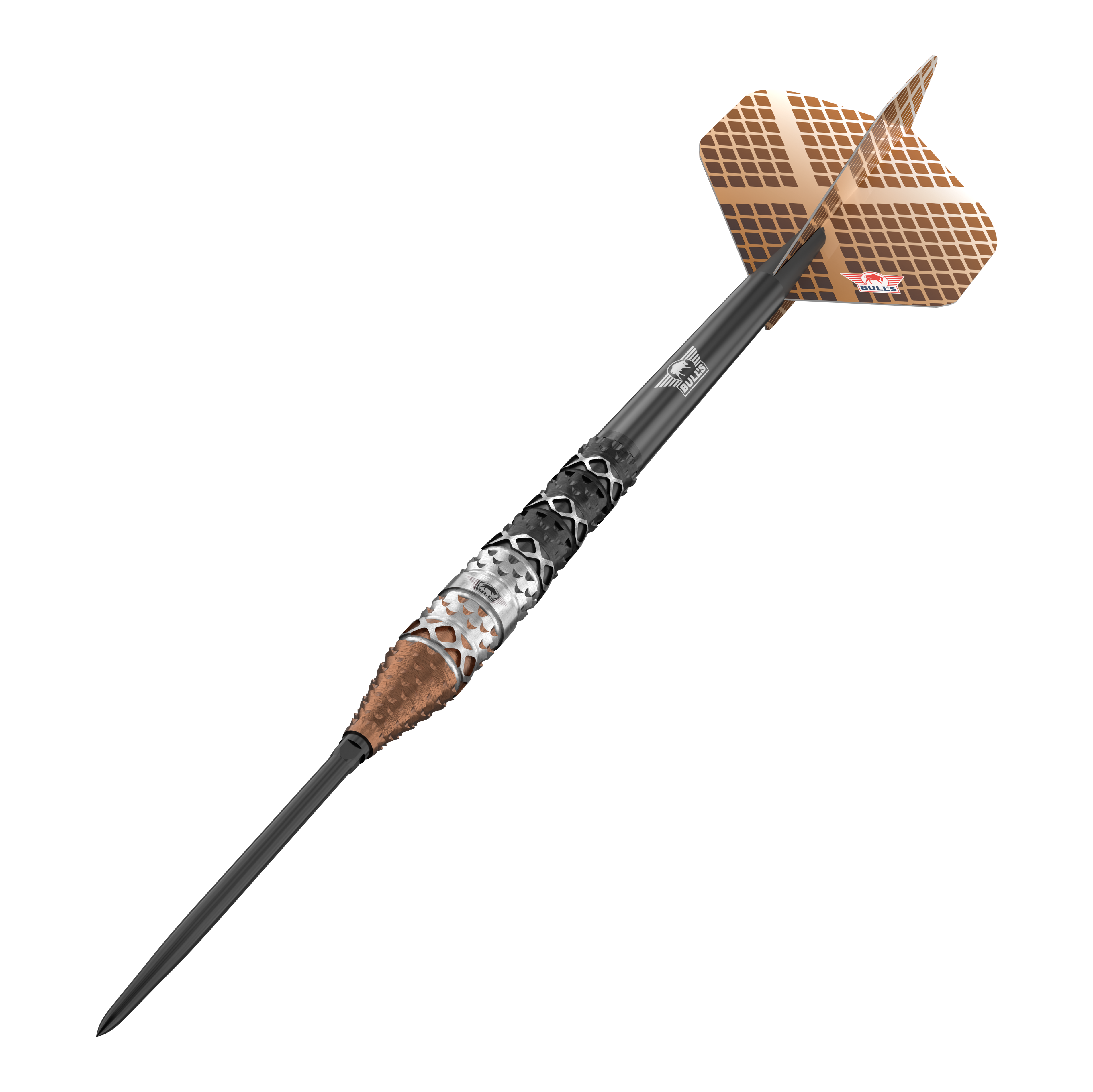 Bulls NL Max Hopp 95% Puntos Convertibles Steeldarts Abgebildet sind die Bulls NL Max Hopp 95% Convertible Points Steeldarts mit innovativem Spitzenwechsel-System. Das Produkt besticht durch Präzision und modernes Design.