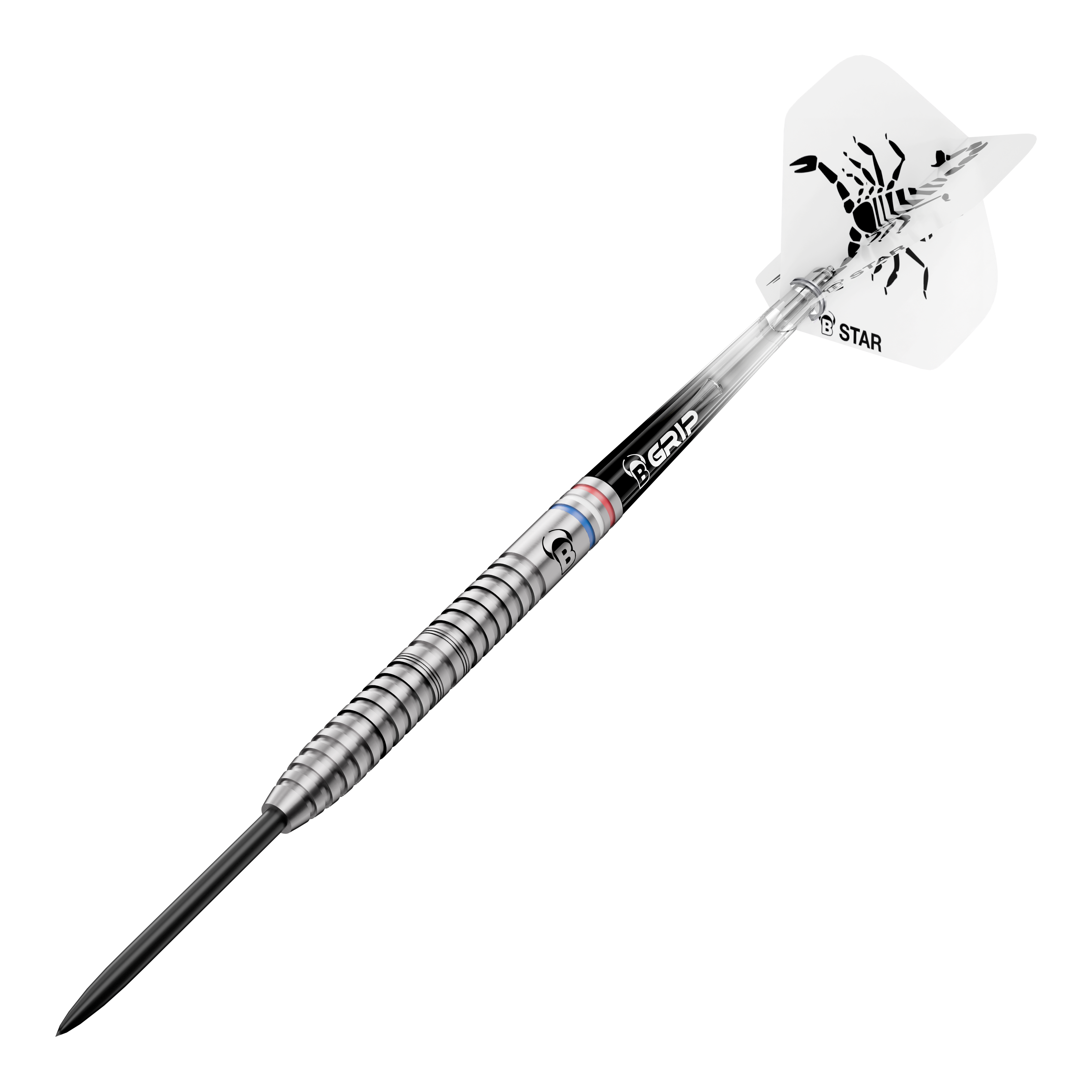 Bulls Challenger Kendji Steinbach Steeldarts - 23g Abgebildet sind die Bulls Challenger Kendji Steinbach Steeldarts mit einem Gewicht von 23g. Die Darts haben ein markantes Design und sind speziell für Steeldart-Spieler entwickelt.