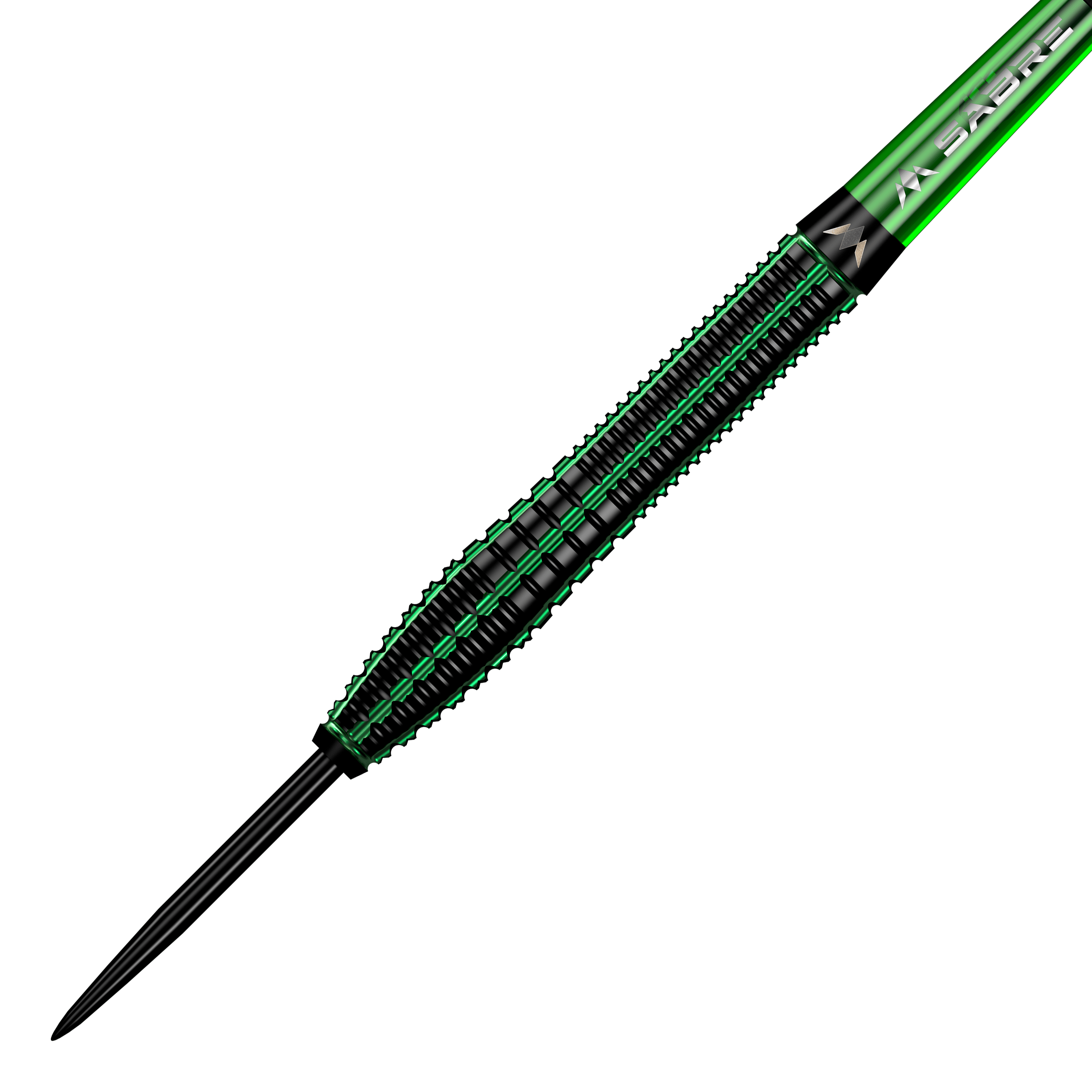 Ocelové šipky Mission Venom Das Bild zeigt mehrere Mission Venom Steeldarts aus einer anderen Perspektive. Der Fokus liegt auf den Details.