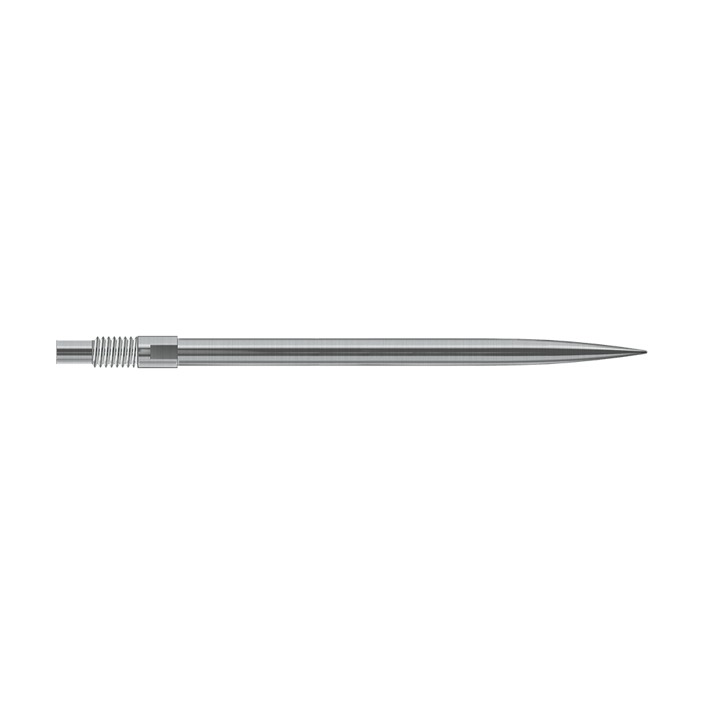 Harrows Quick Point Dart Tips - Silver Das Bild zeigt vermutlich silberne Dartspitzen von Harrows in 40mm Länge. Der Dateiname lautet 'QP23950_Harrows_QuickPoint_Dartspitzen_Silber_40mm_2'.