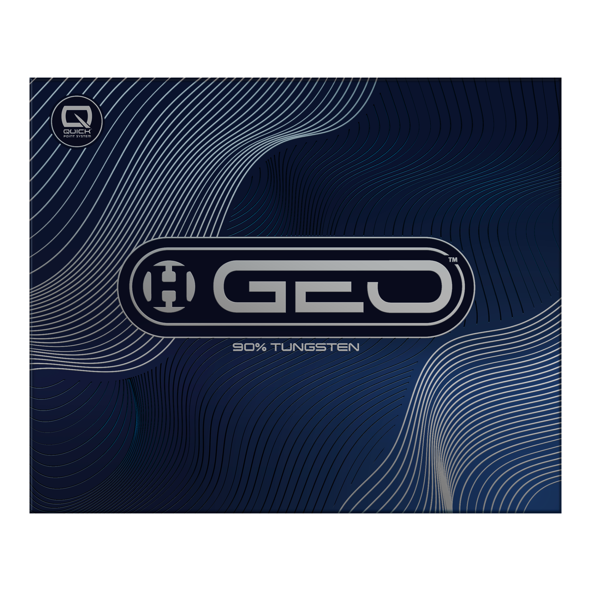 Abgebildet sind Harrows GEO Torpedo Quick Point Steeldarts. Diese Steeldarts zeichnen sich durch ihr modernes Design aus.