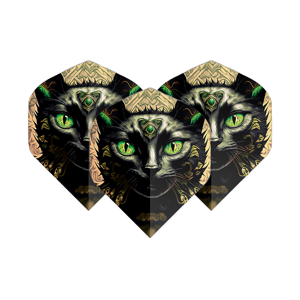Lety v pětiboji Cat Pentathlon Flights Katze werden als Set präsentiert. Das Motiv einer Zeichnung ist sichtbar.