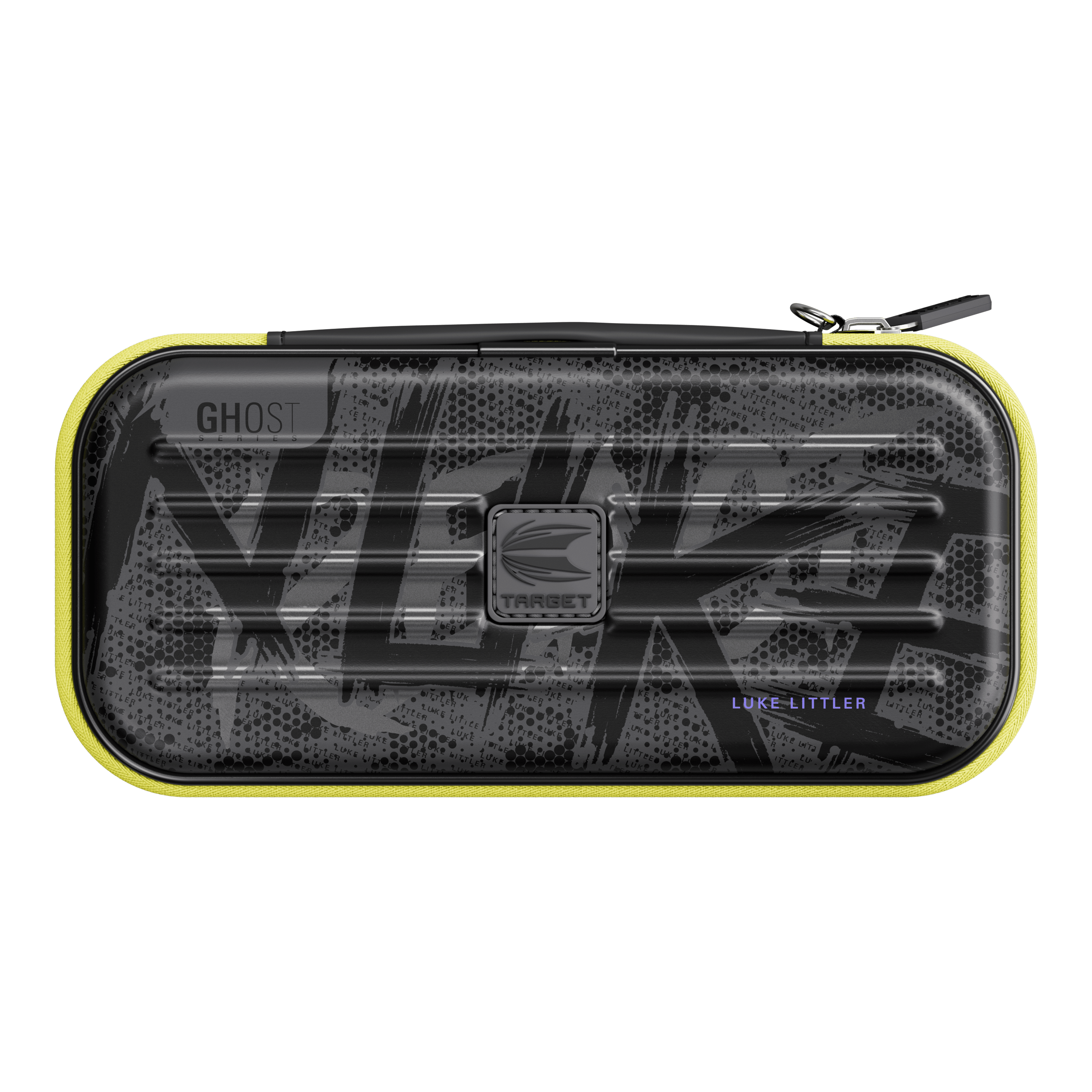 Abgebildet ist das Takoma Ghost Series Luke Littler Dartcase. Das stilvolle Dartcase bietet Platz für Dartpfeile und Zubehör.